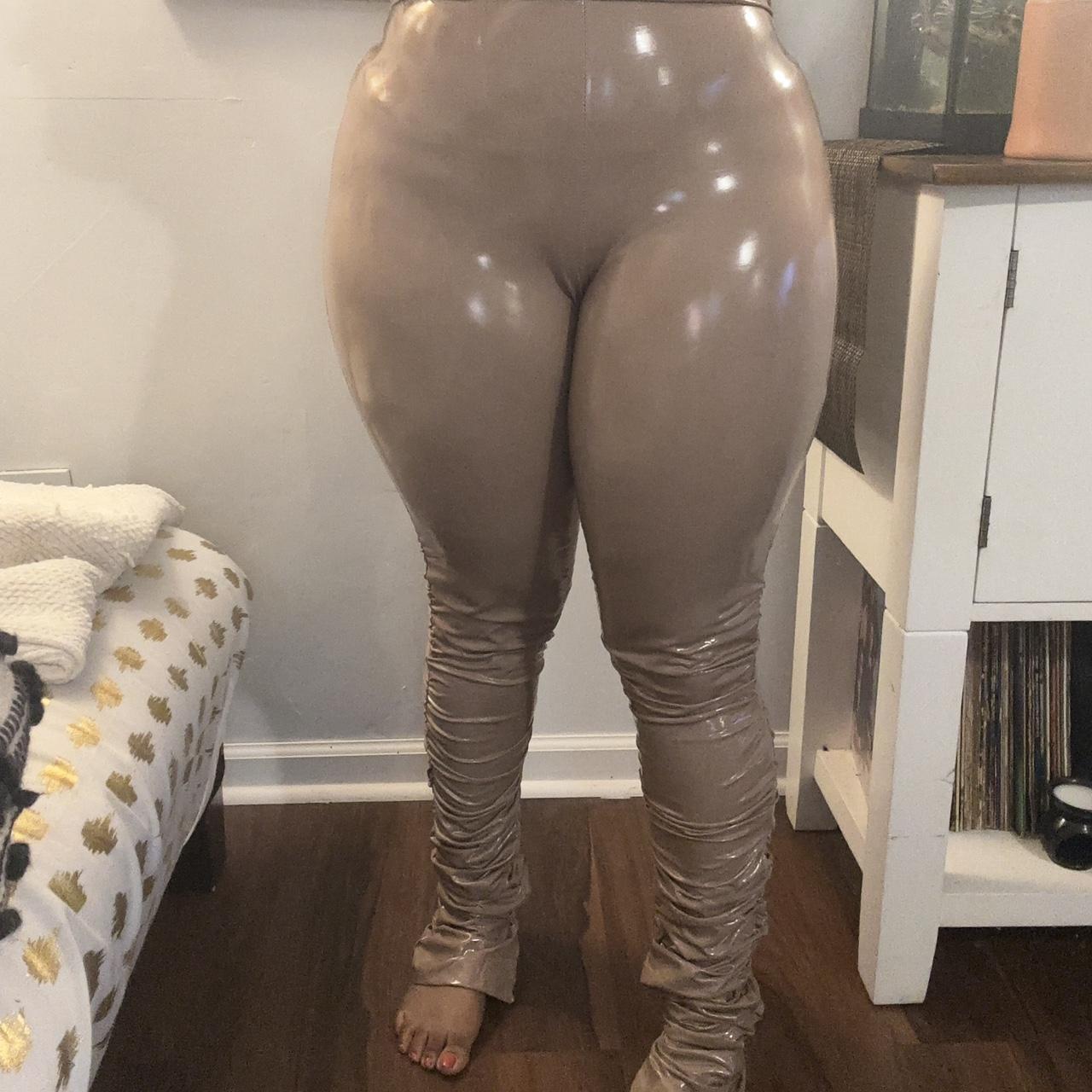 Latex leggings fashion nova best sale