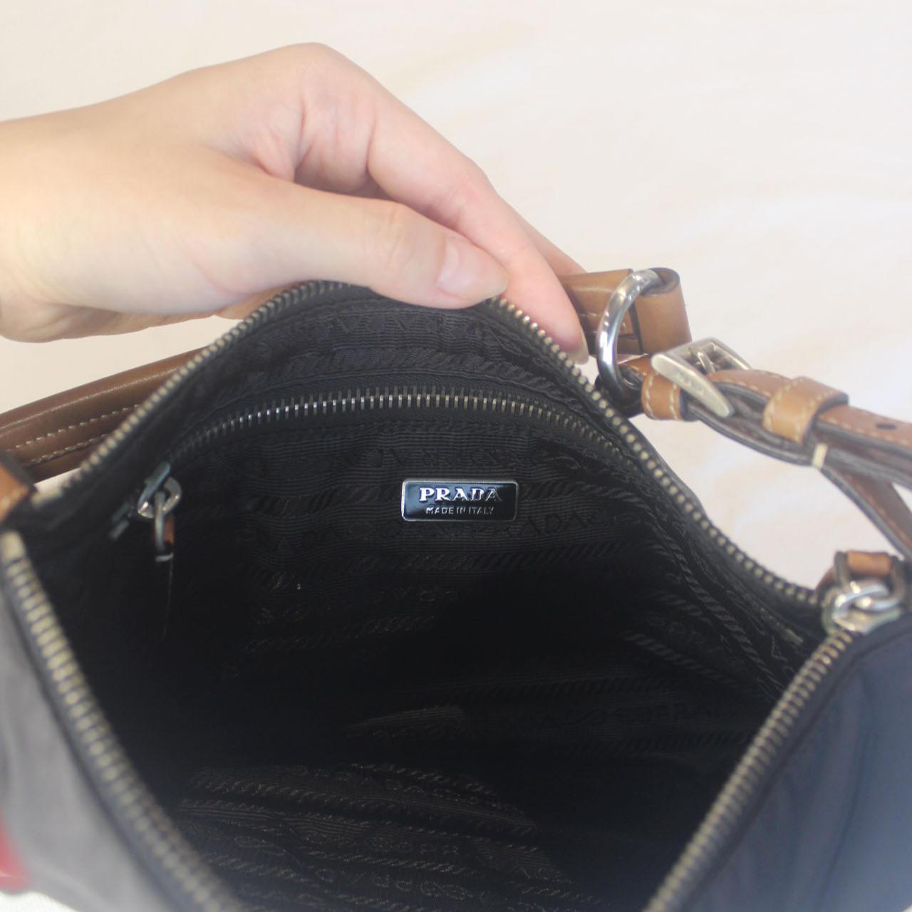 Prada Tessuto Nylon Shoulder Bag Vintage 1990s | Depop