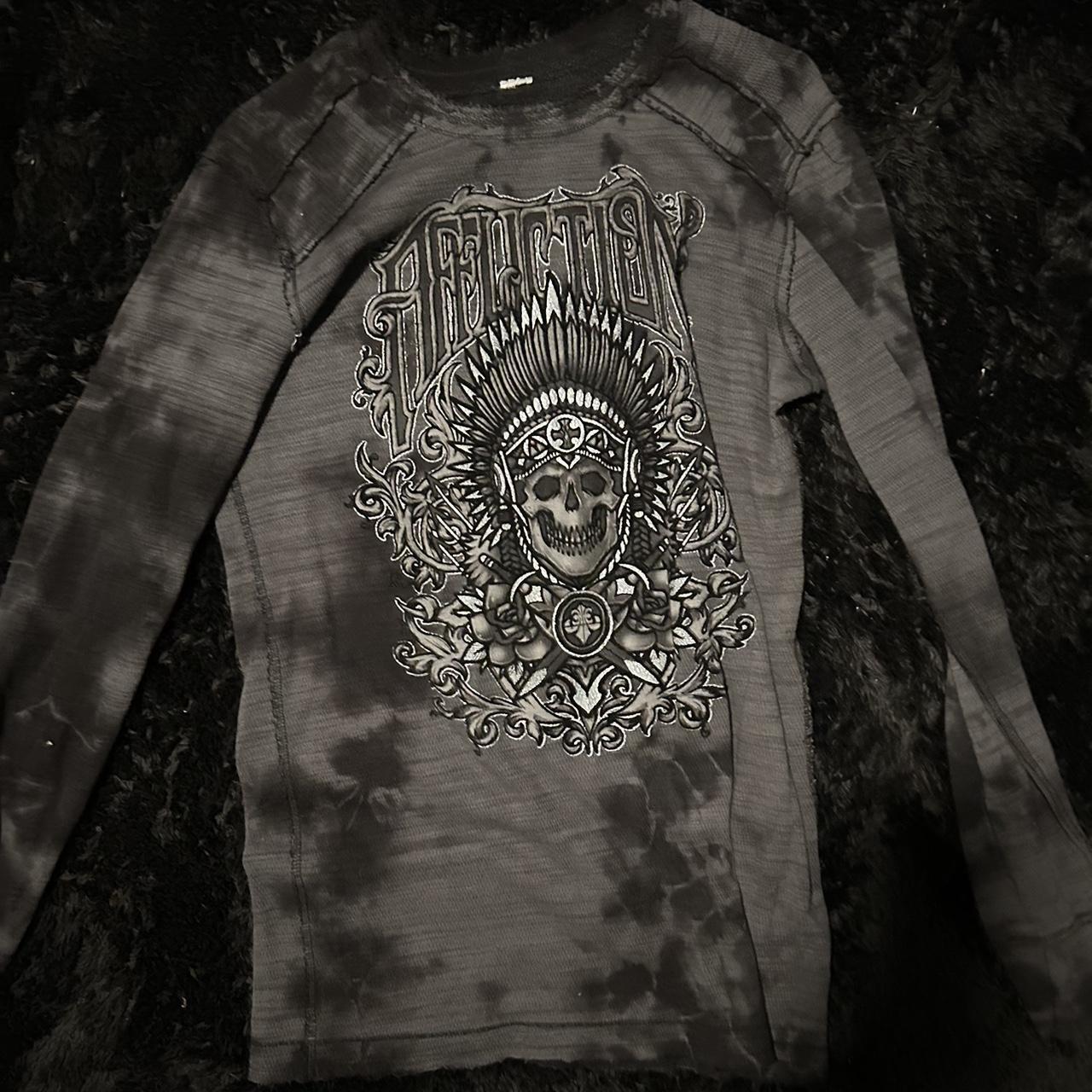 Affliction long sleeve (REVERSIBLE) size large - Depop