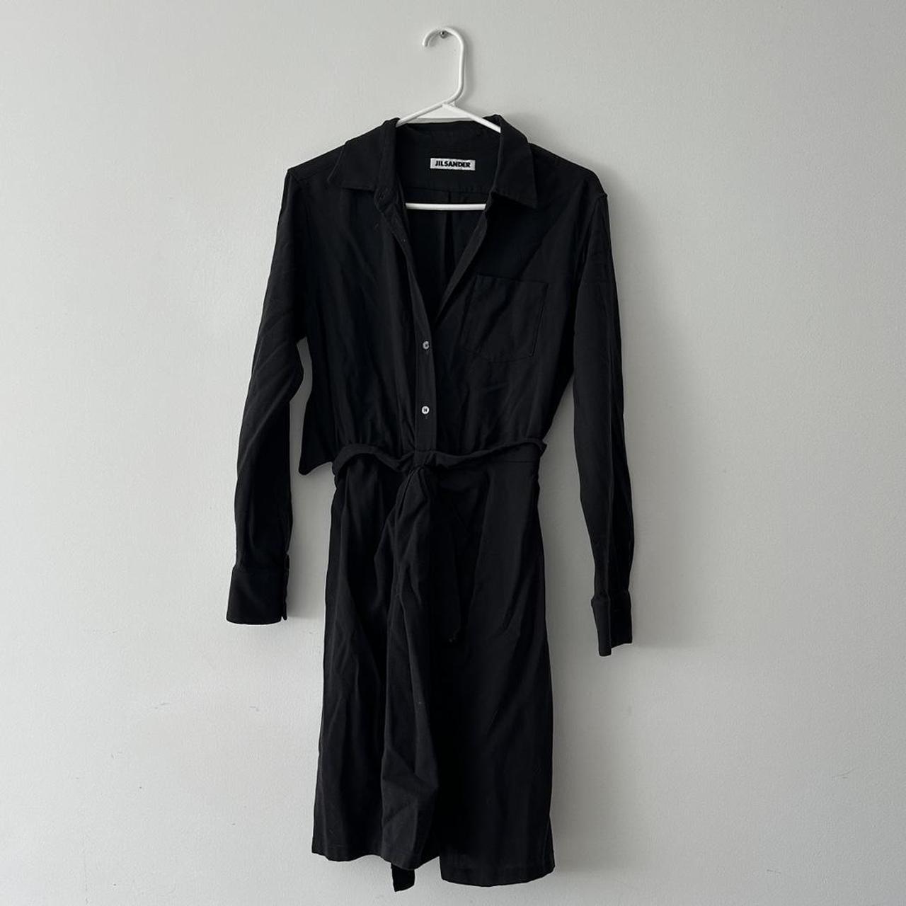 Jil Sander Black Three-Button Coat