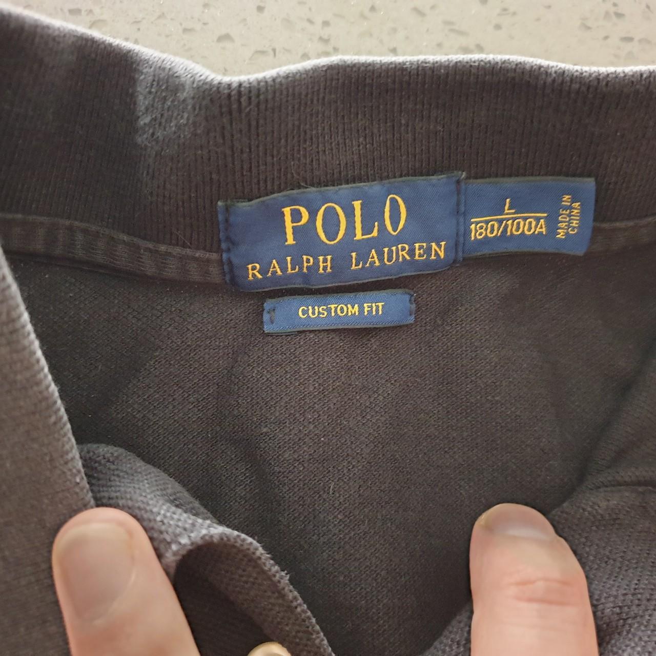 Black Polo Ralph Lauren polo shirt #poloralphlauren... - Depop