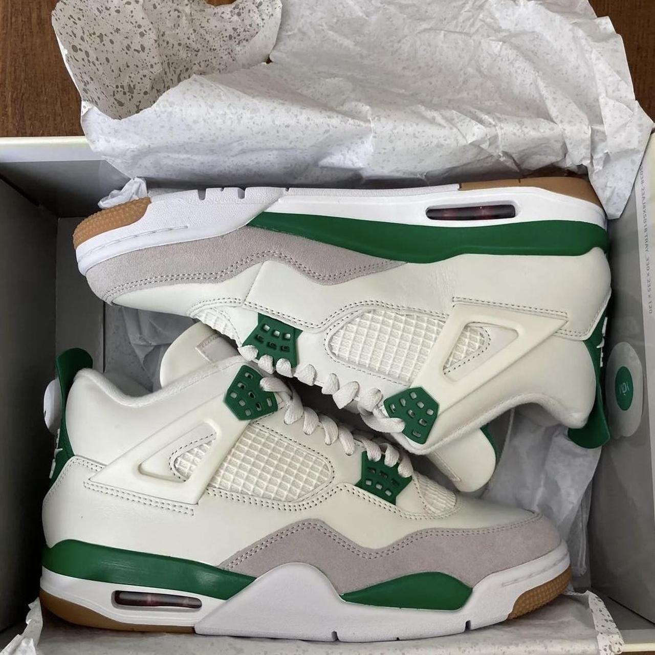 Pine Green Jordan 4s SB. They have a modern design... - Depop