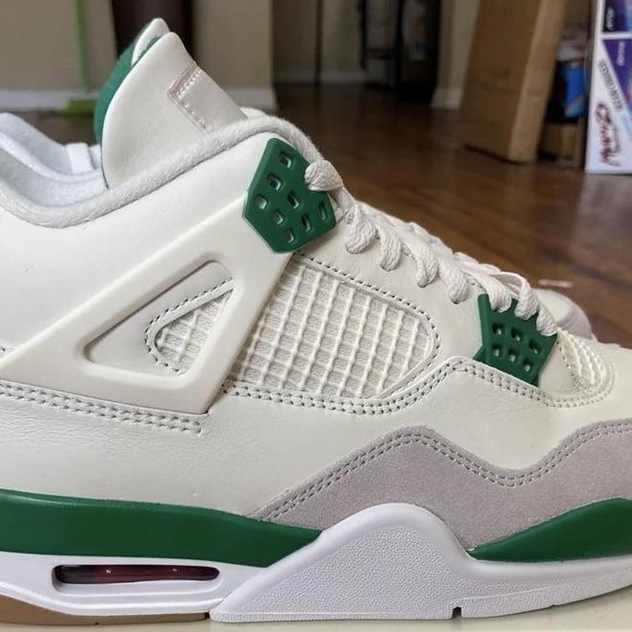 Pine Green Jordan 4s SB. They have a modern design... - Depop