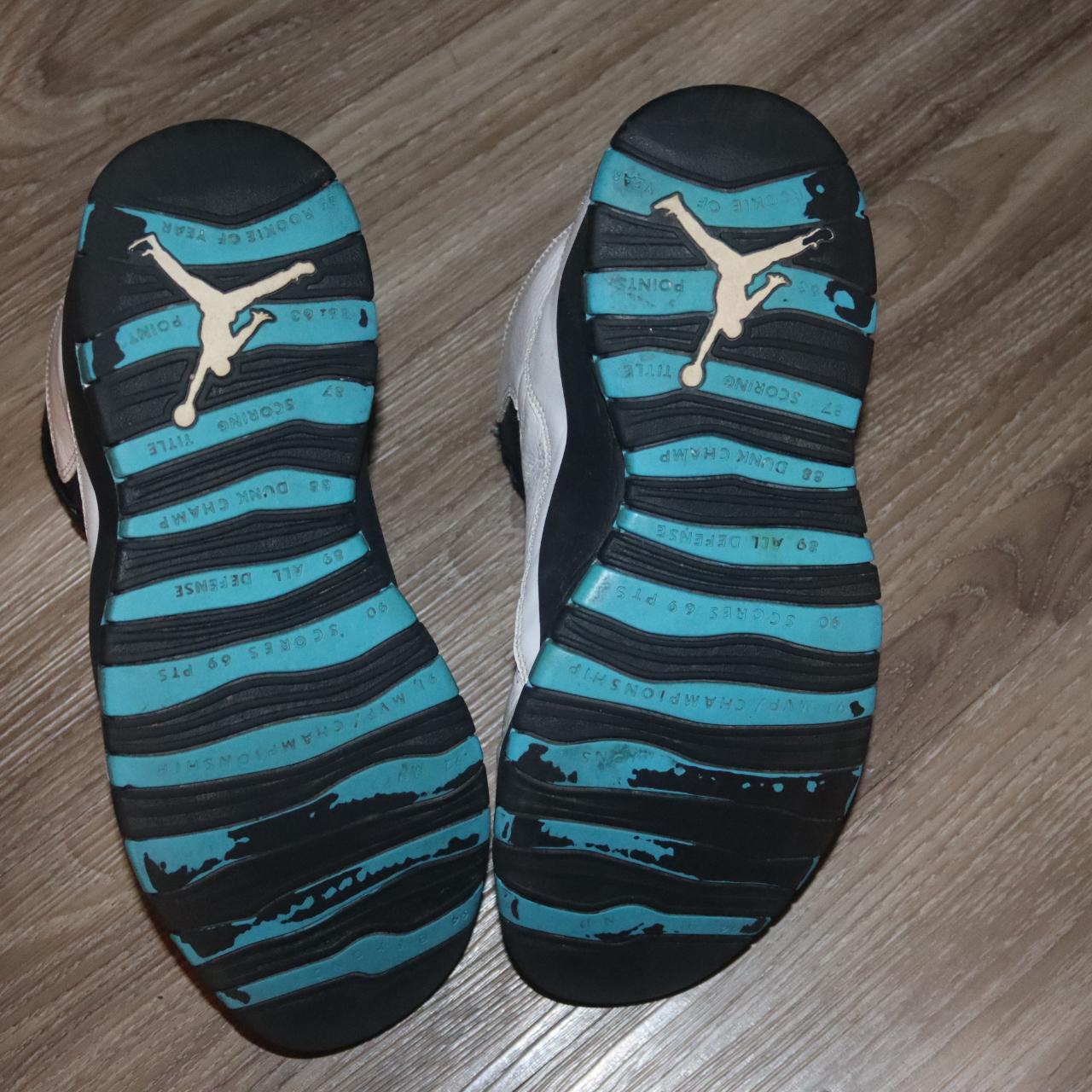 Jordan 10 Powder Blue Size 11 Beaters Shoes have a... Depop