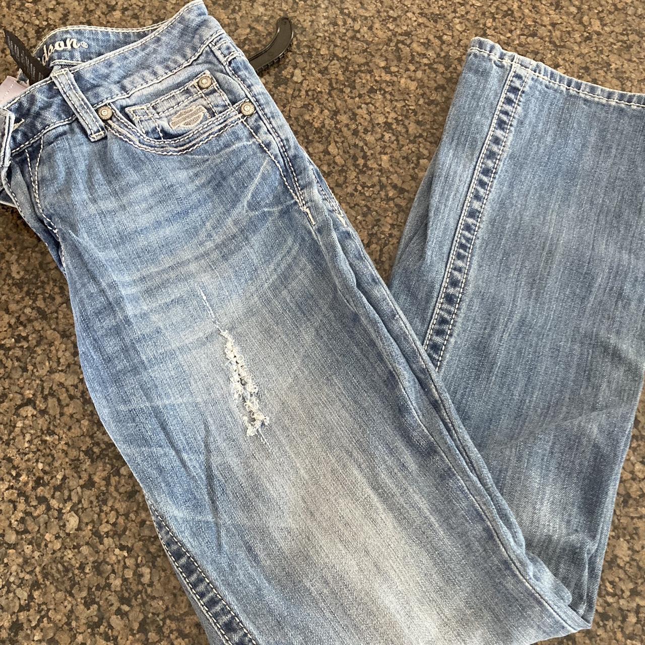 Woman’s Harley Davidson jeans Nice distressed... - Depop