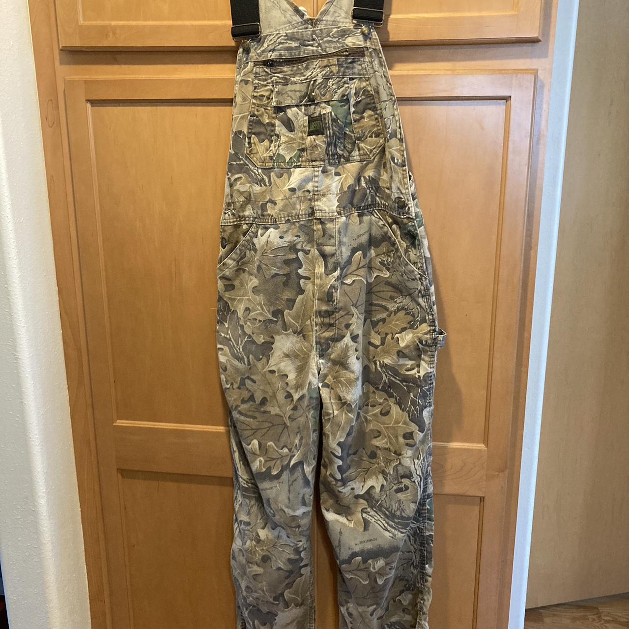 Camo store jean overalls