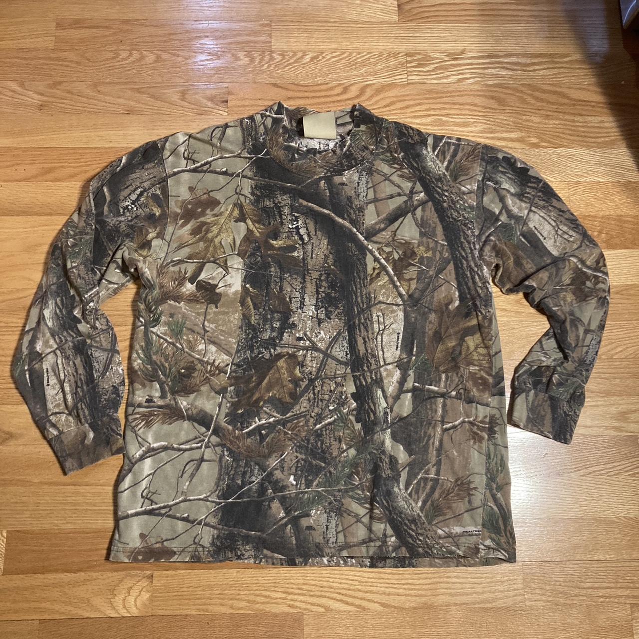 Vintage Russell Outdoors camo long sleeve t... - Depop