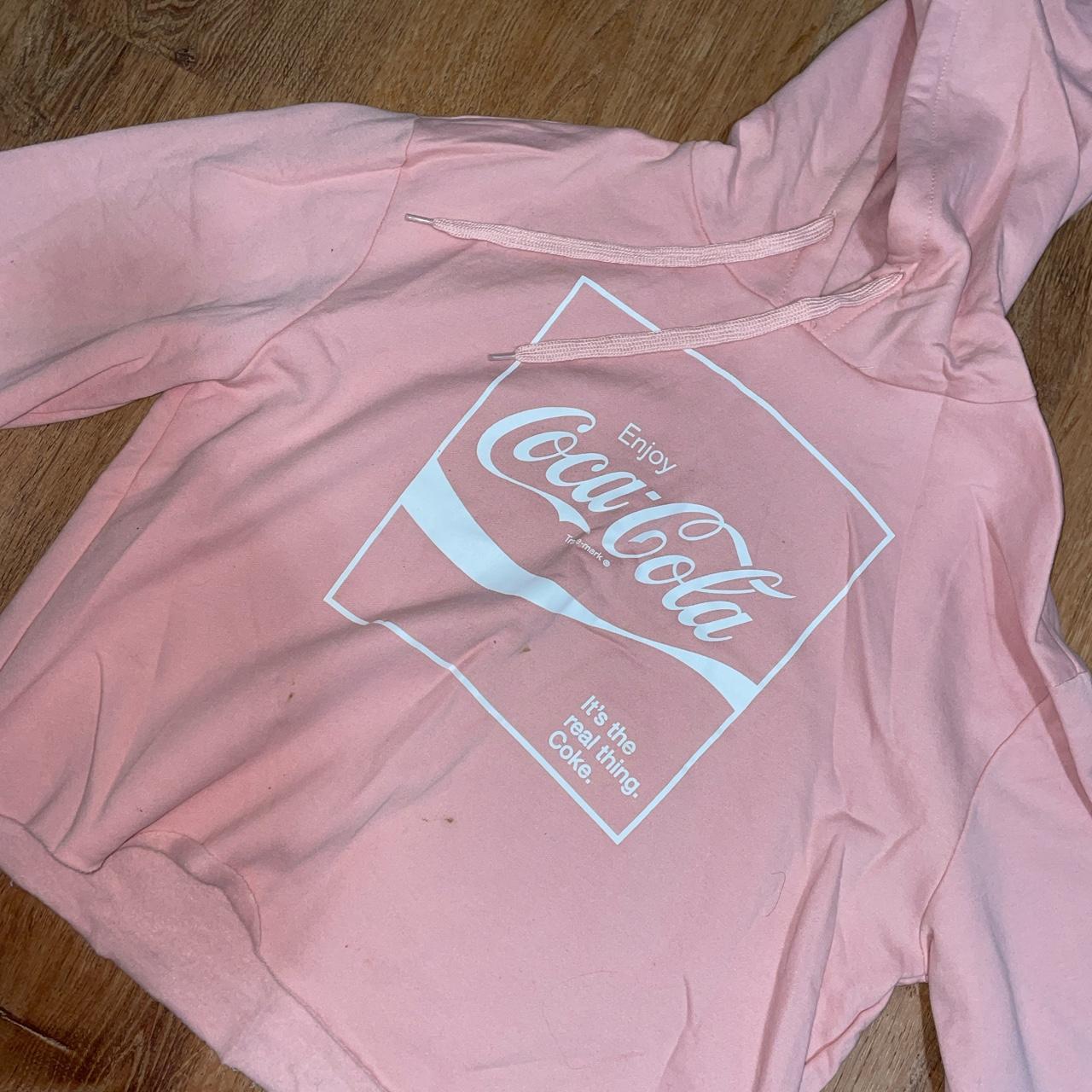 Pink coca cola hoodie on sale