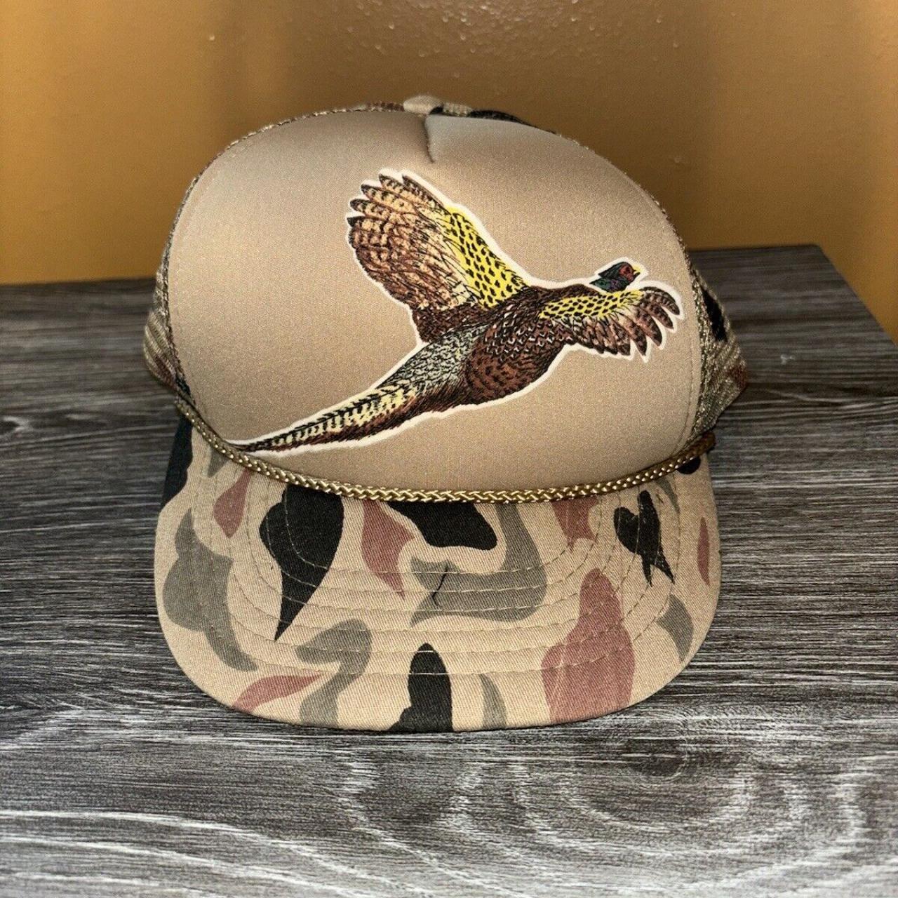 This vintage 90's camo duck hat is a stylish... - Depop