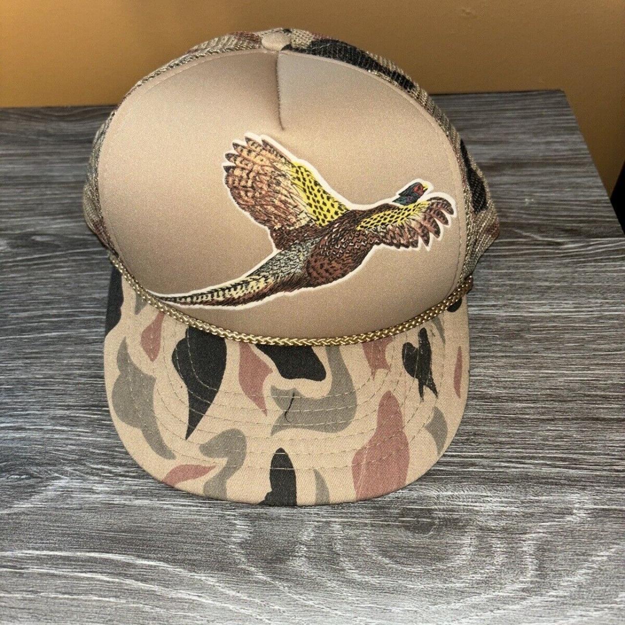 This vintage 90's camo duck hat is a stylish... - Depop