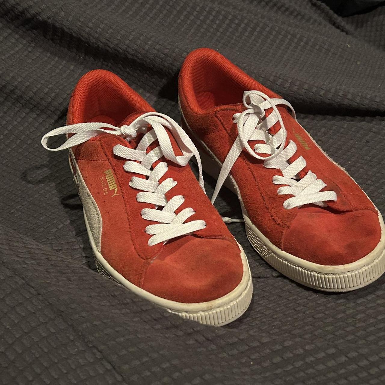 Puma Suede Classic xxl Sneakers High Risk Red Mens Depop