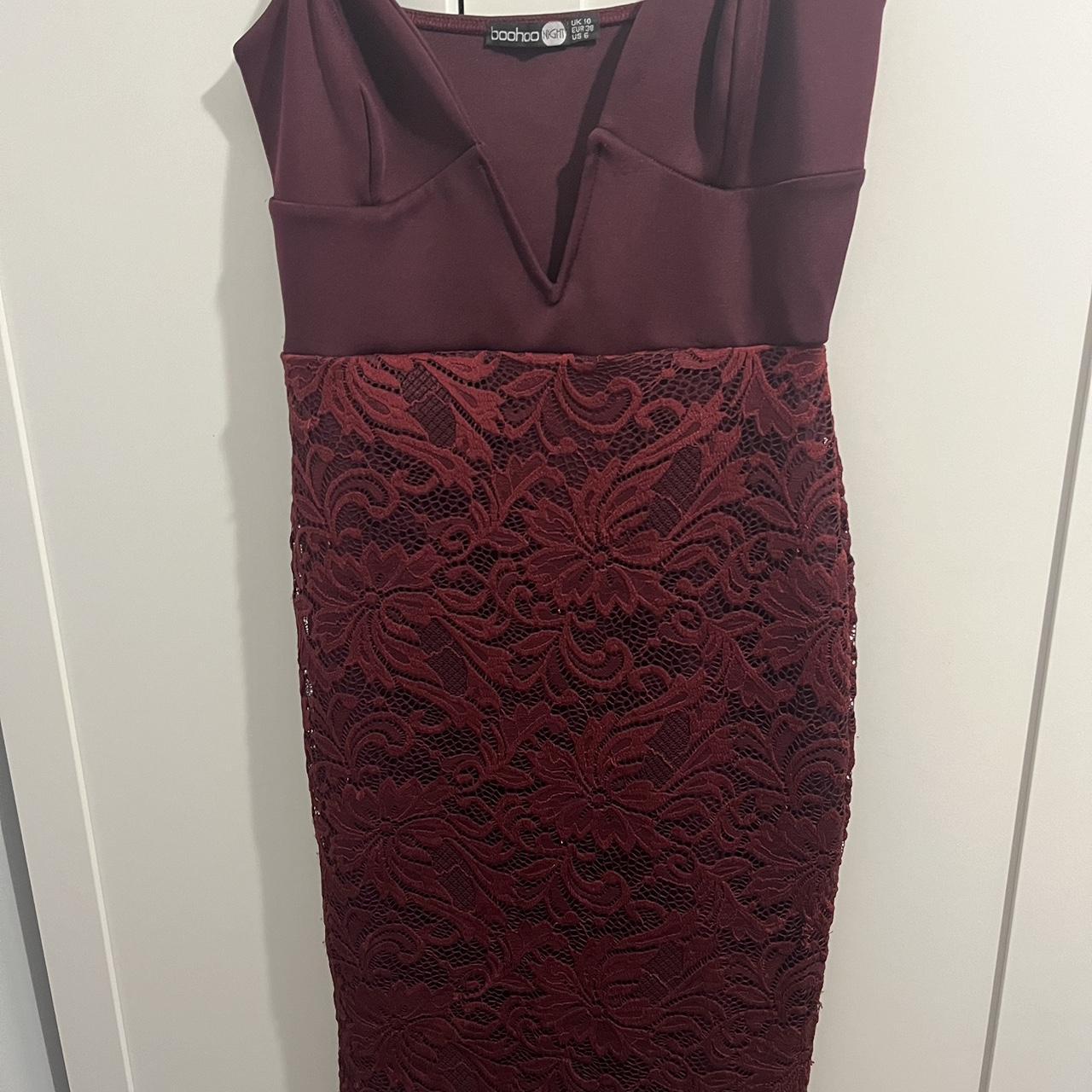 Boohoo night hotsell red dress