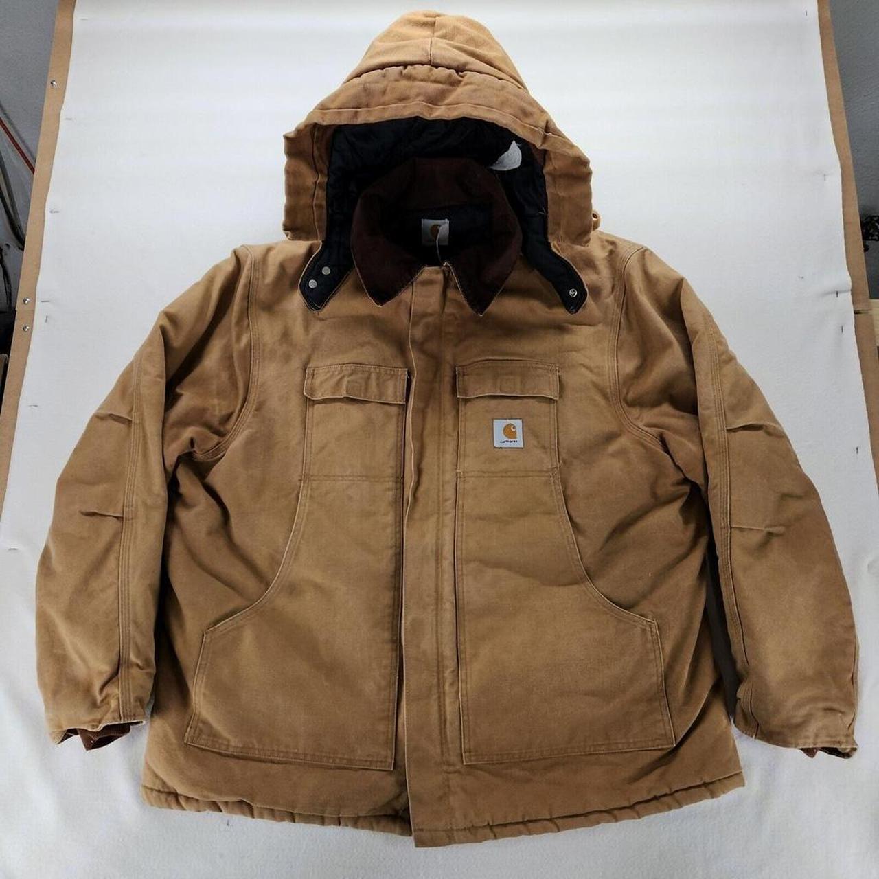 Carhartt Men's Brown Artic Coat Jacket Heavy Duty Size orders Large Regular