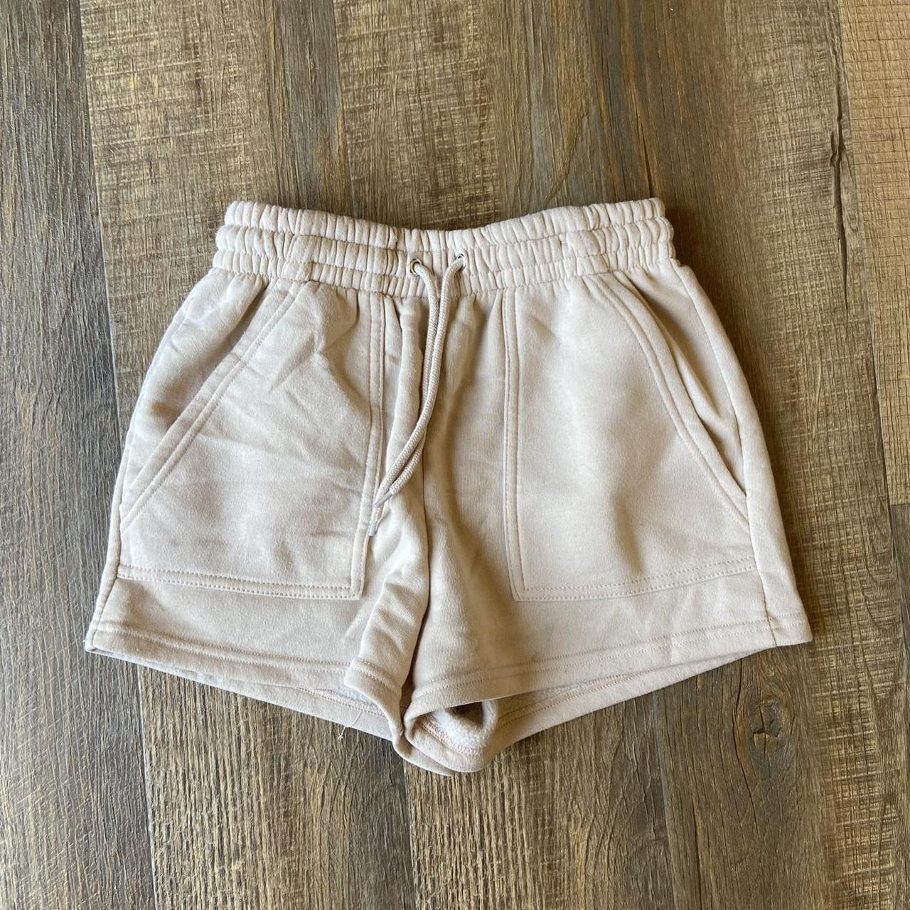 Size small lounge shorts. Light brown tan with. Depop