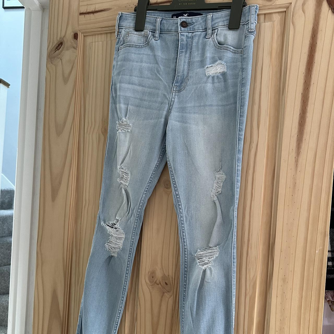 Hollister Light Blue Ripped Jeans