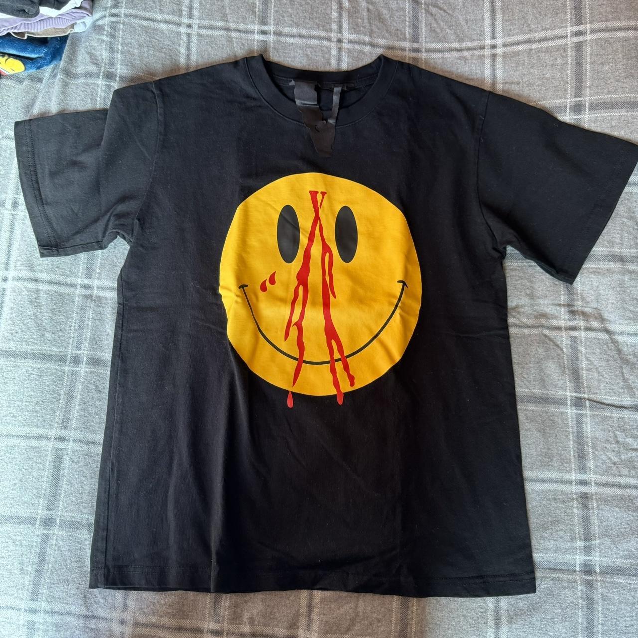 Vlone Playboi Carti “Smiley Face” Shirt Size Medium... - Depop