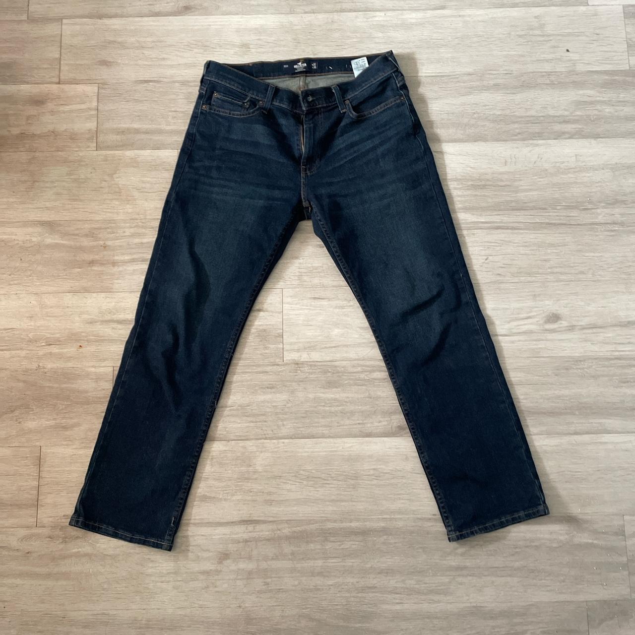 Size 32 x 30 straight fit Hollister jeans - Depop