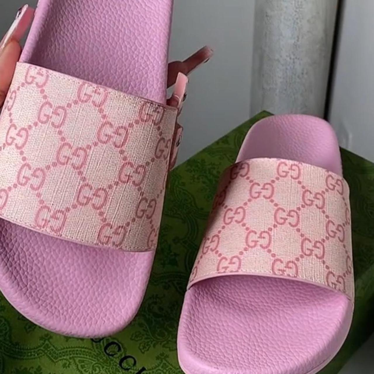 Pink Gucci Slides ! - Depop