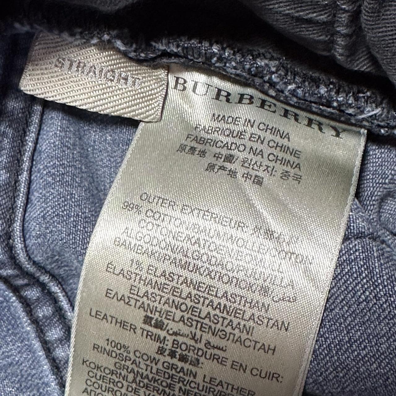 Men’s Burberry jeans size 34 x 32 with repairs