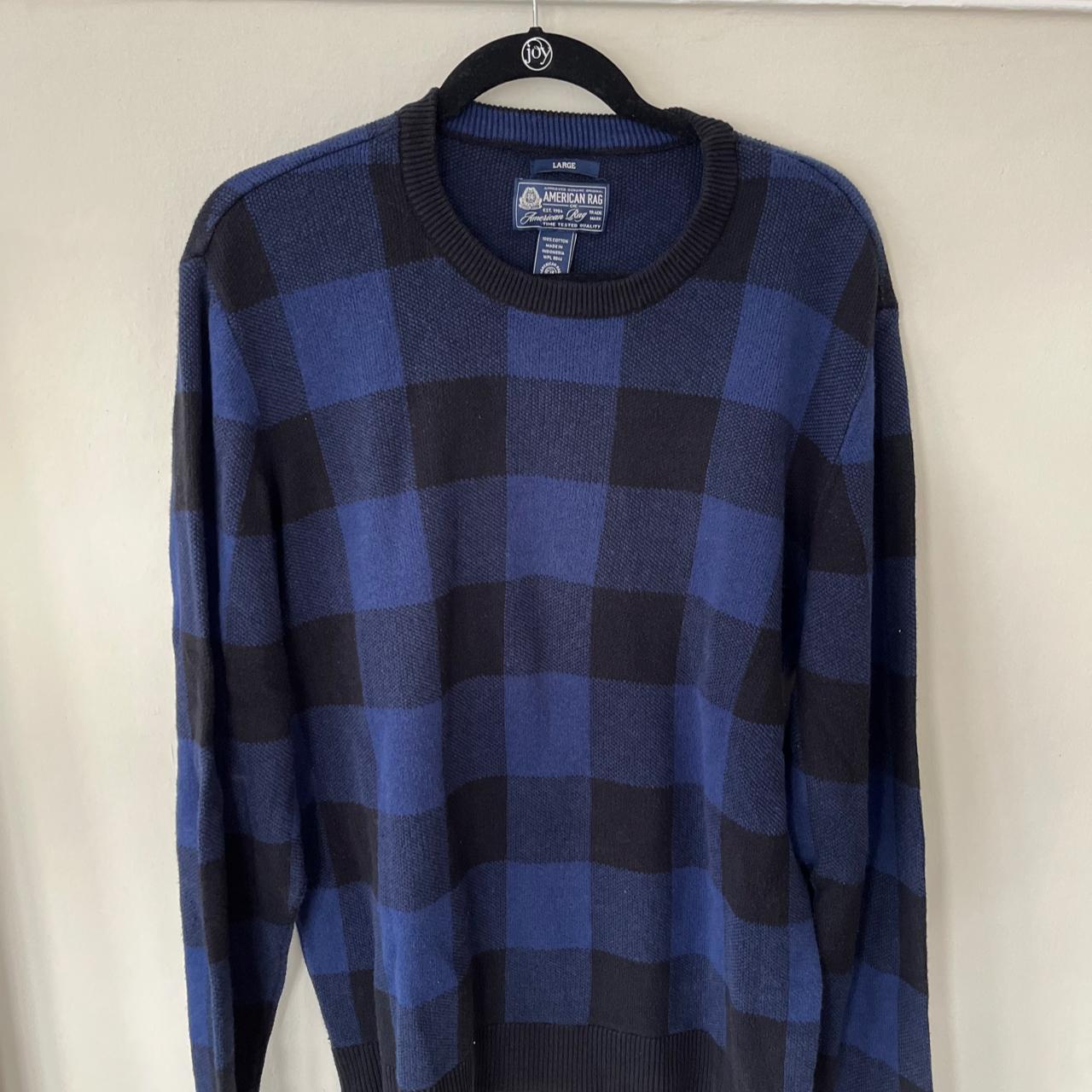 American Rag Mens Crewneck Buffalo Check... - Depop