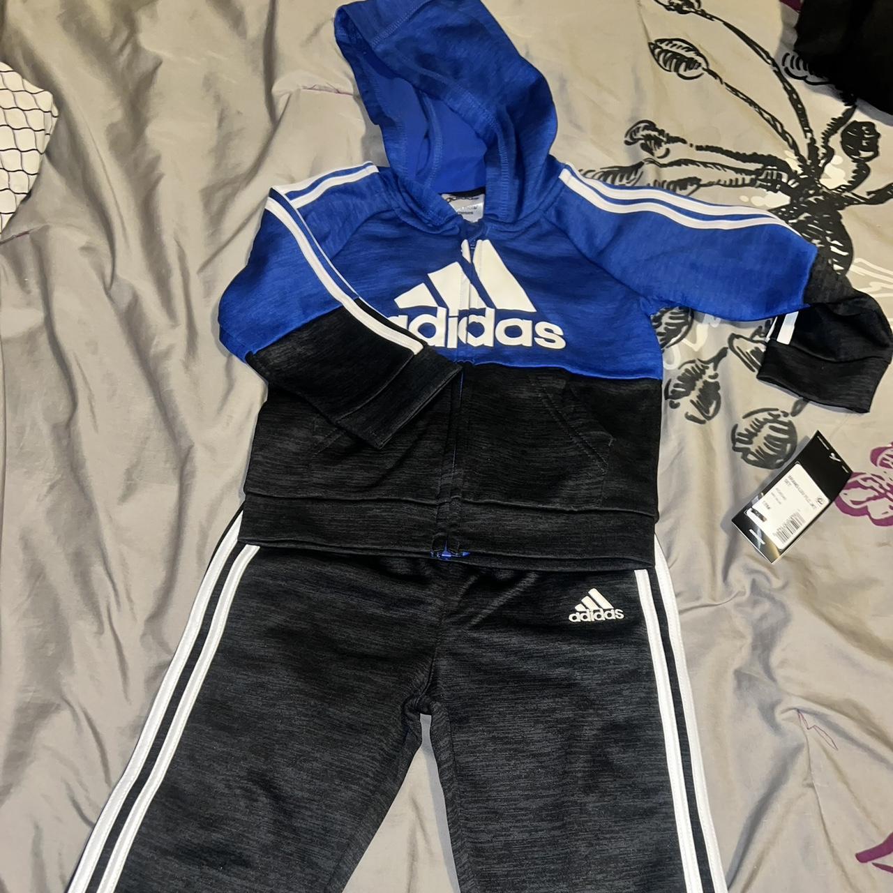 Adidas blue outlet jumpsuit