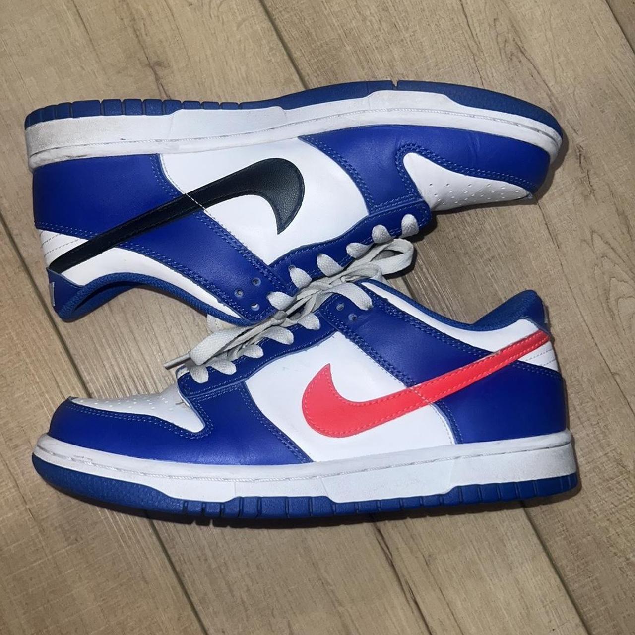 dunk low white crimson