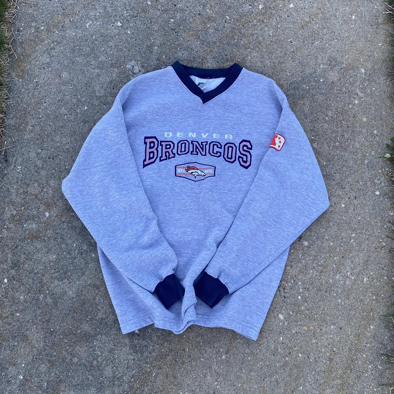 Vintage 80s Broncos Sweatshirt Size L Good - Depop