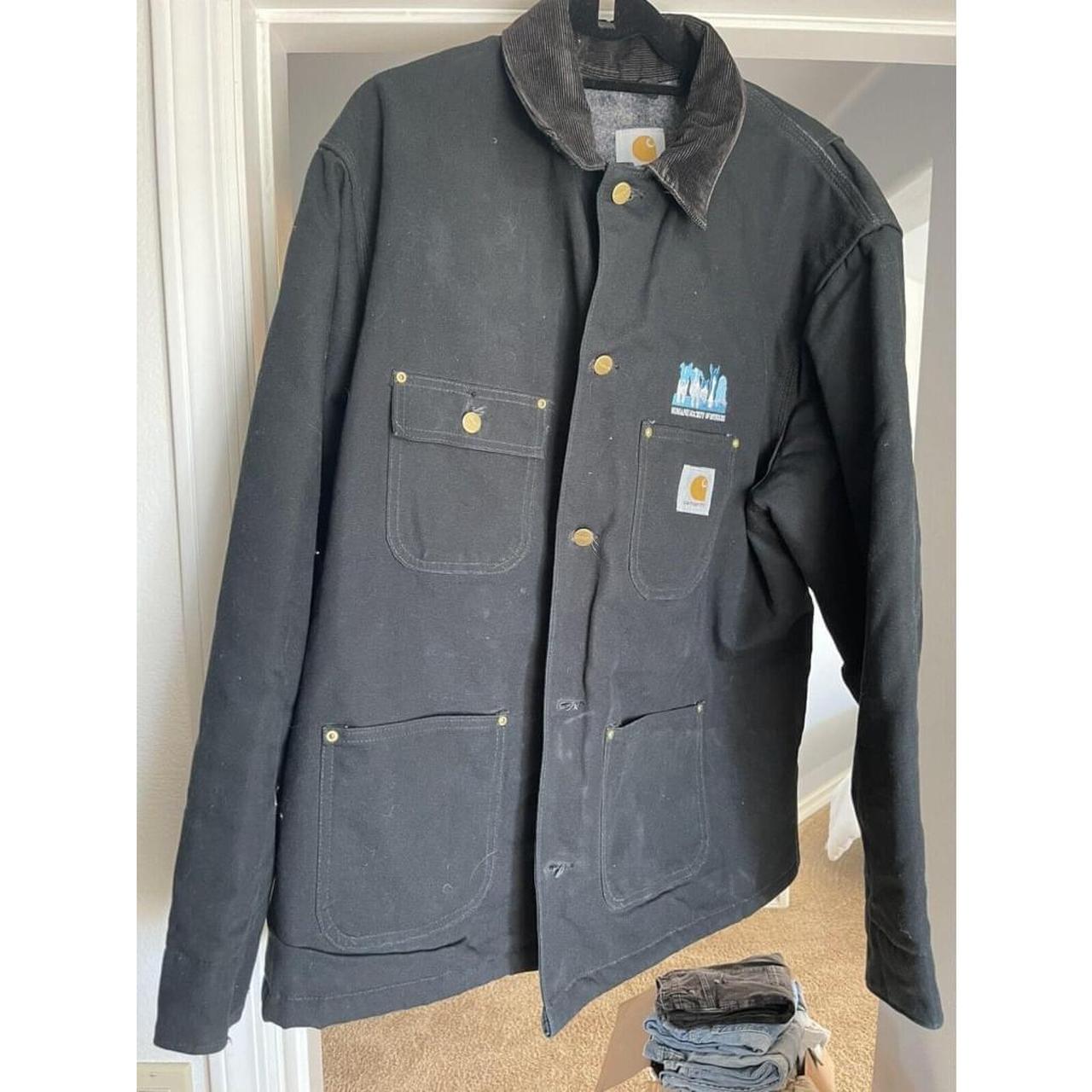 ジャケット・アウター carhartt denimcoverall 70s chorecoat USA Vtg 70s Carhartt Sanforized Denim Outdoor Work Wear Workwear