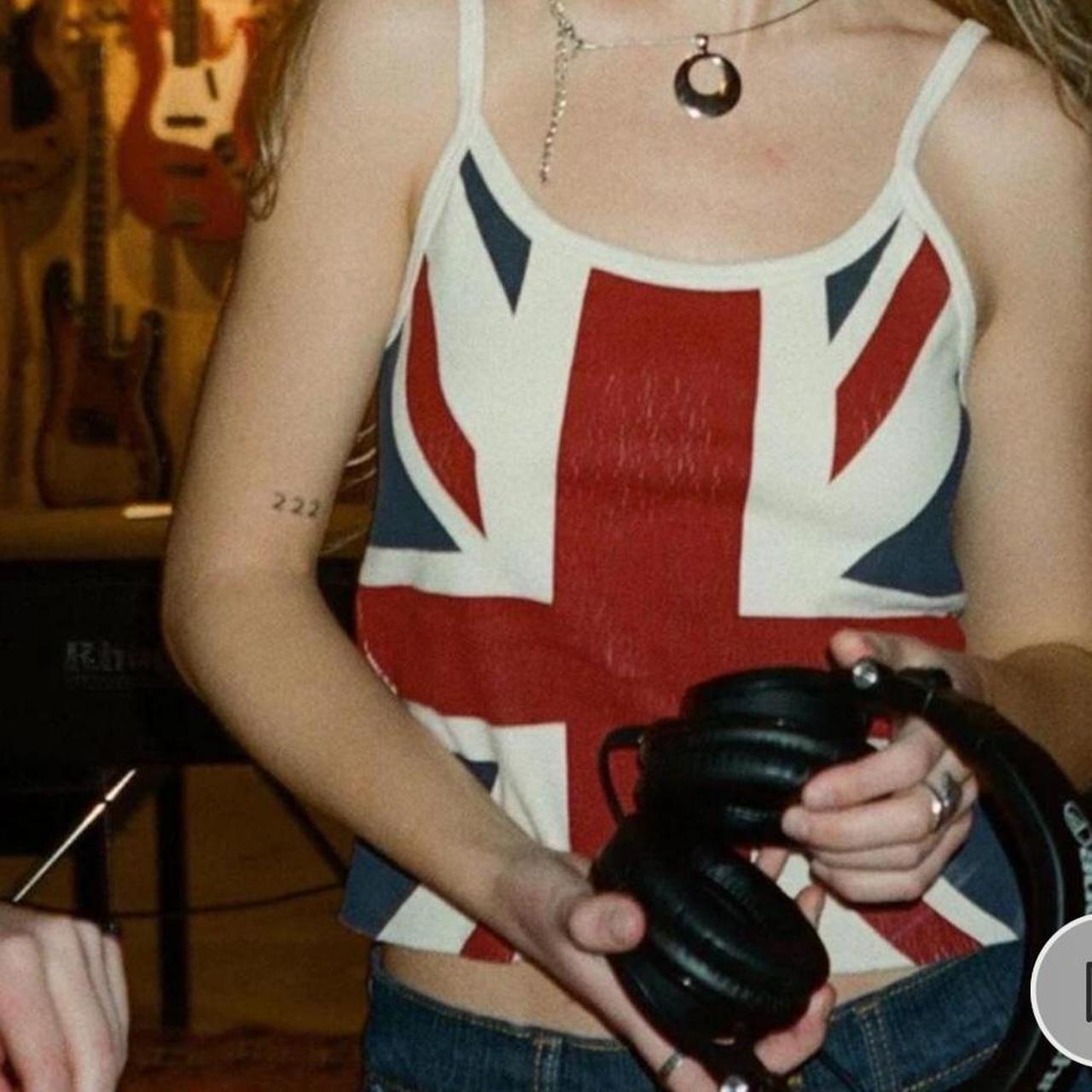 Brandy Melville England flag top One size