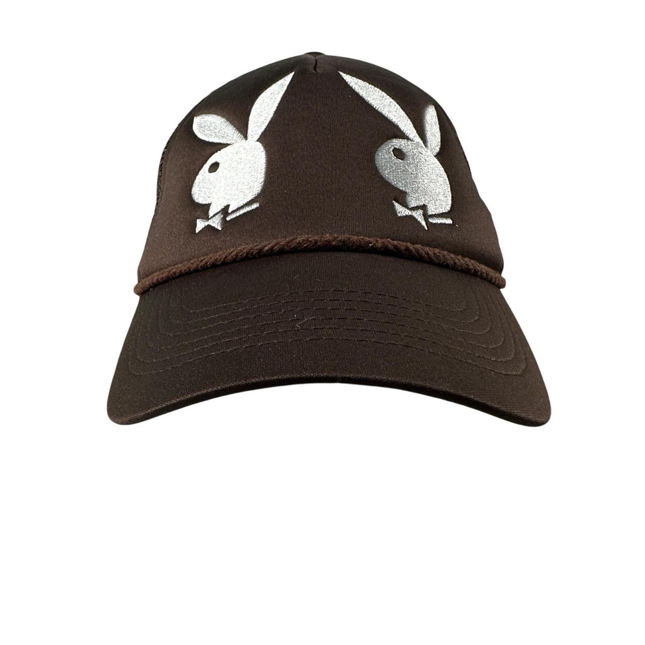 Source Unknown Men's Caps - Brown/White – Playboy… - image 2