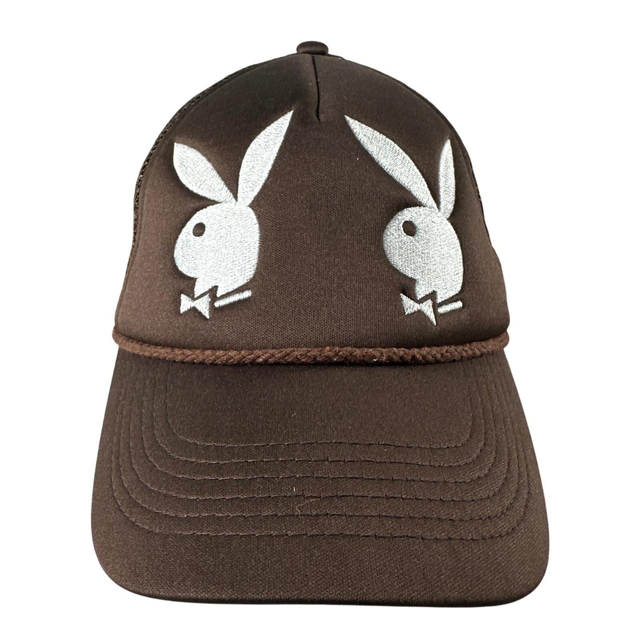 Source Unknown Men's Caps - Brown/White – Playboy… - image 1