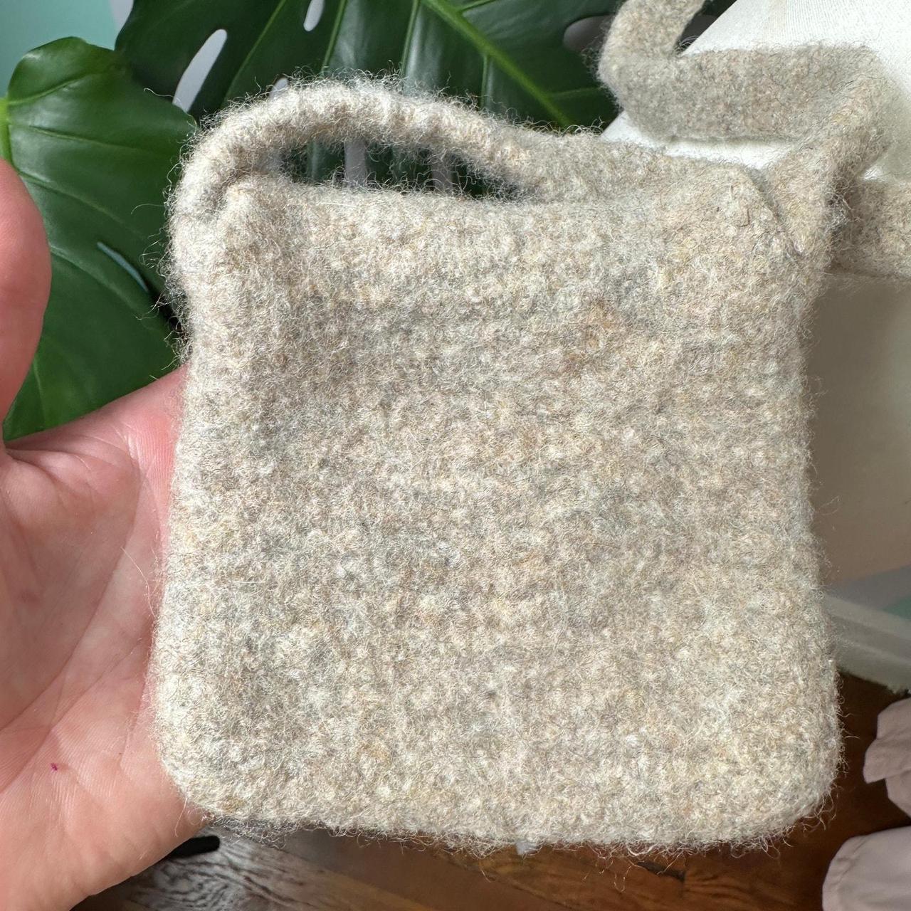 Source Unknown Women's Bag - Tan – Handmade Felte… - image 3