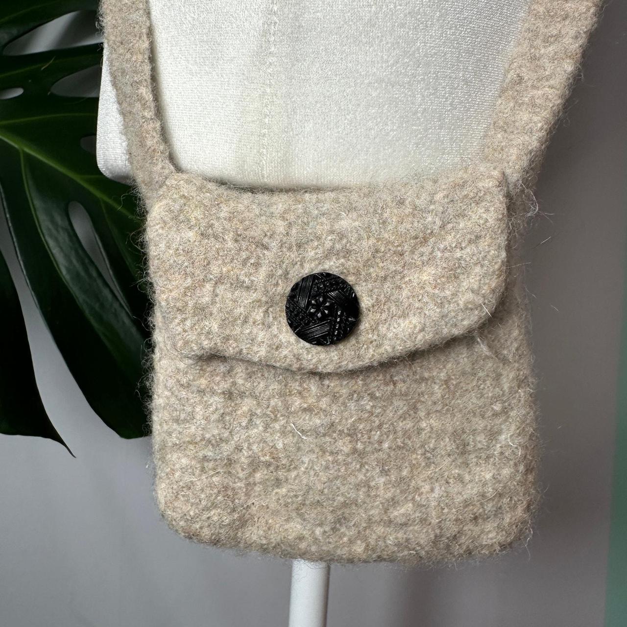 Source Unknown Women's Bag - Tan – Handmade Felte… - image 1