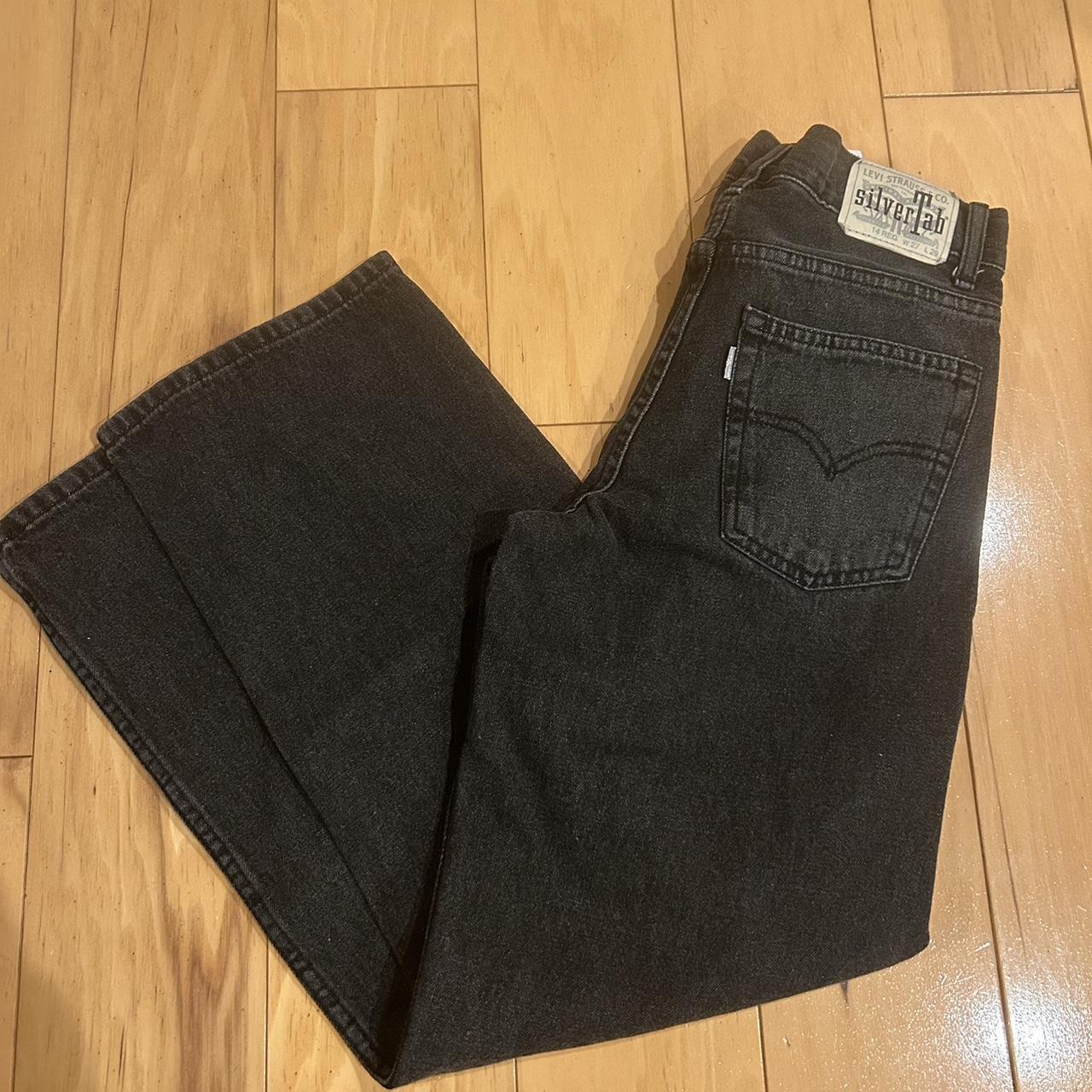 Vintage Levi Silvertab Jeans Tagged 27W 29L 8 inch... - Depop