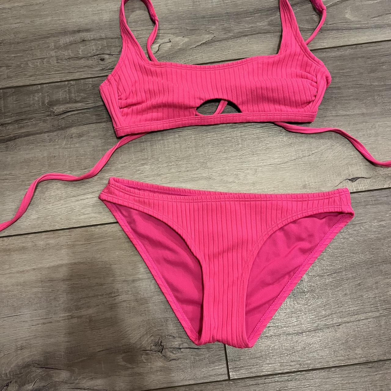 Pink target bathing suit Size S - Depop