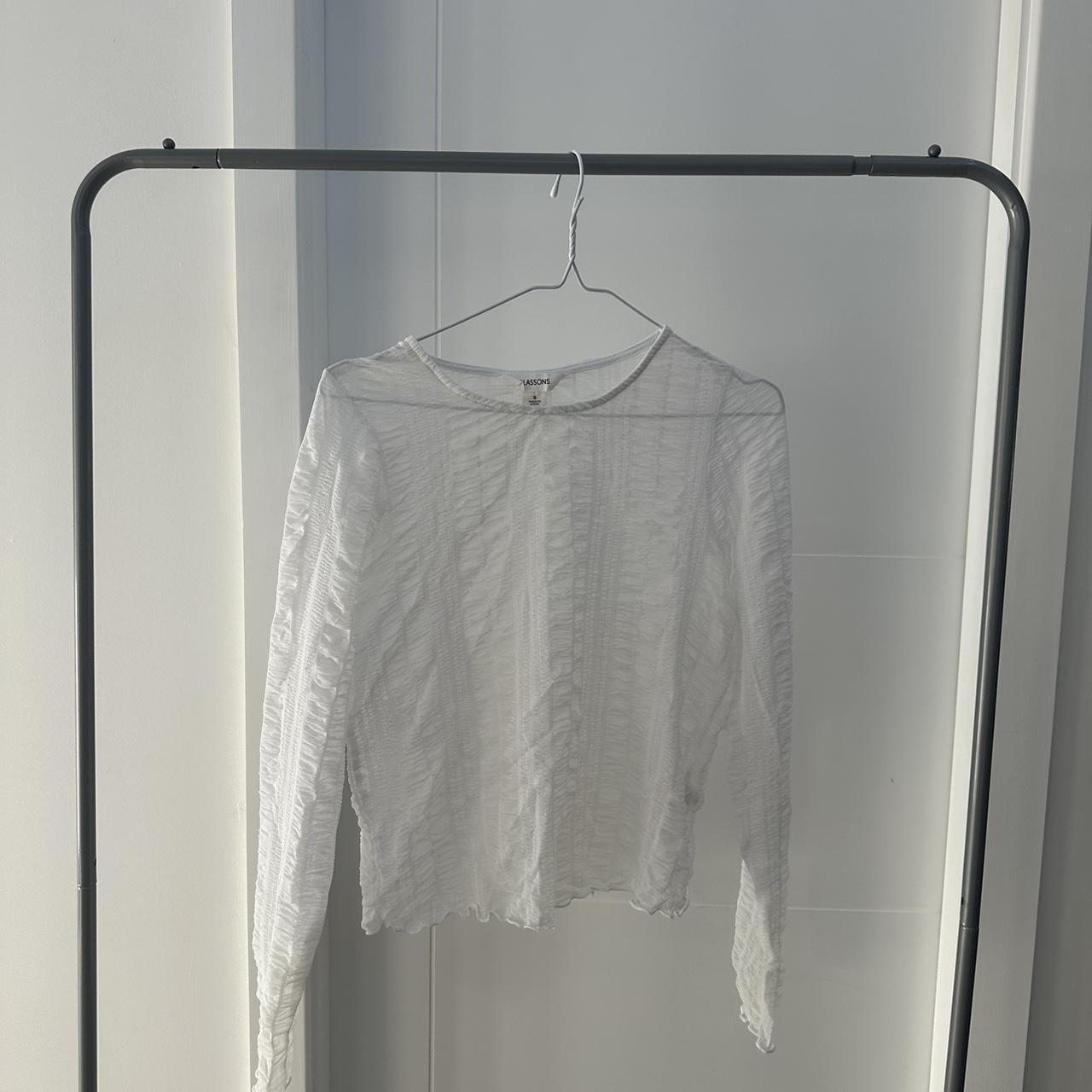 Glassons See Through Long Sleeve Top Size Depop