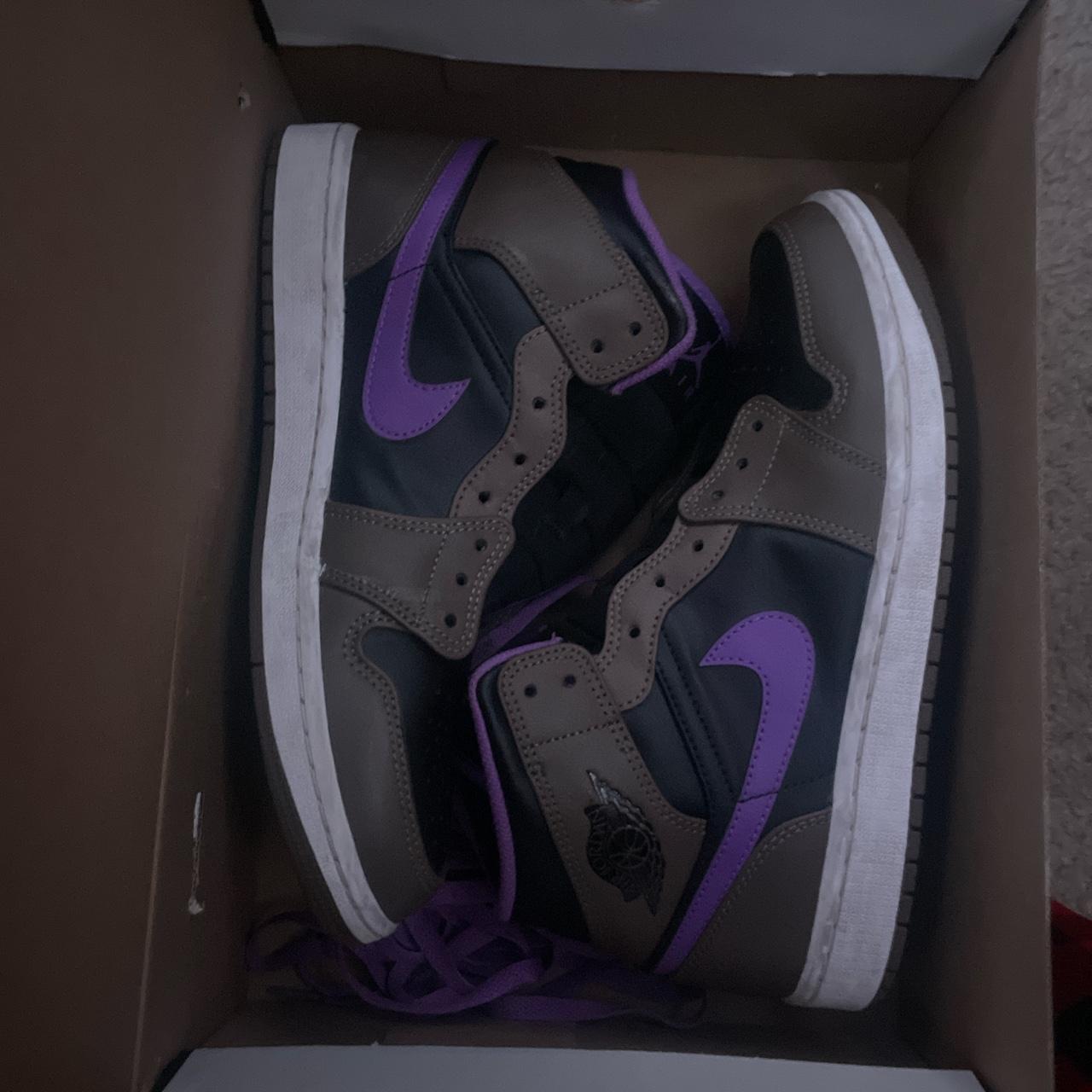 purple jordan mids