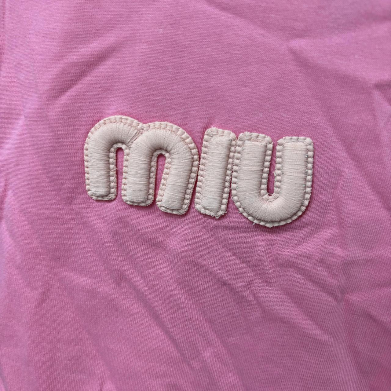 MIU MIU short sleeve pink T-shirt The upper body | Depop