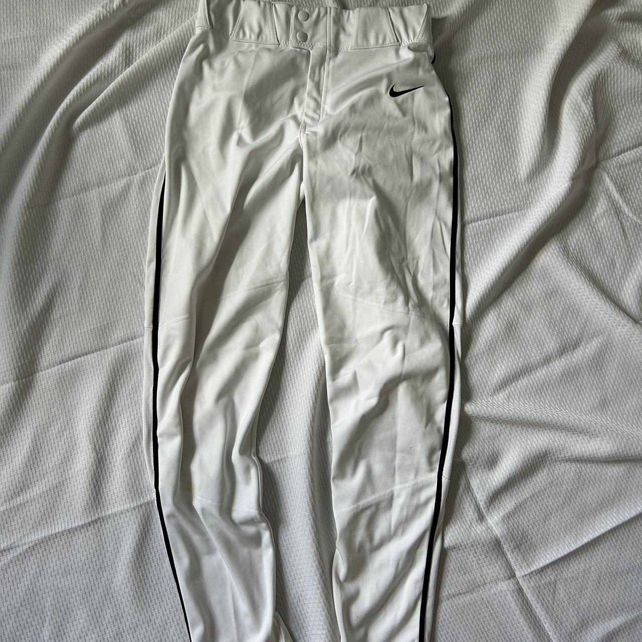 white nike baseball pants baseballpants sportsgear... Depop