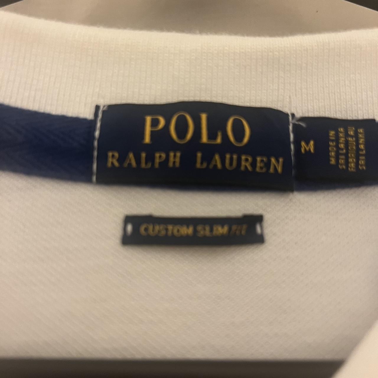 WHITE Ralph Lauren polo shirt - Depop