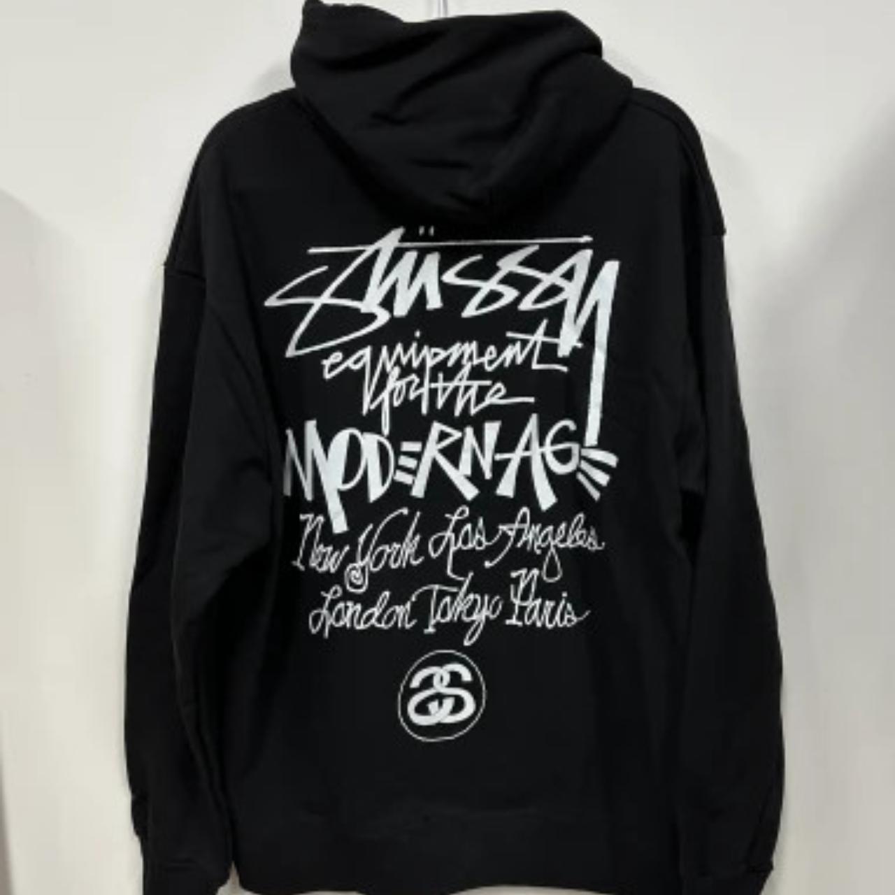 Stussy on sale black hoodies