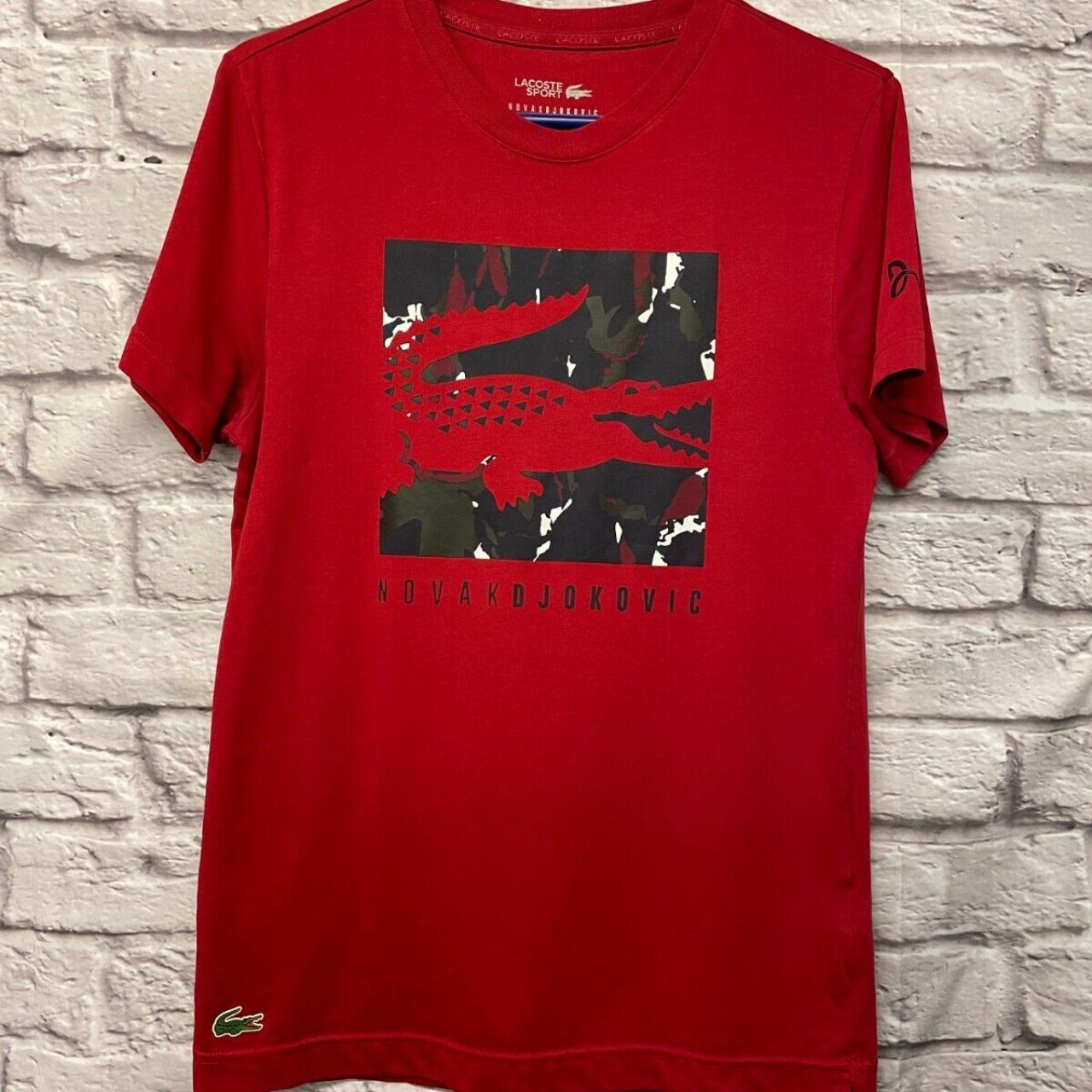 Lacoste Sport NOVAKDJOKOVIC Print T-Shirt Size FR 3... - Depop