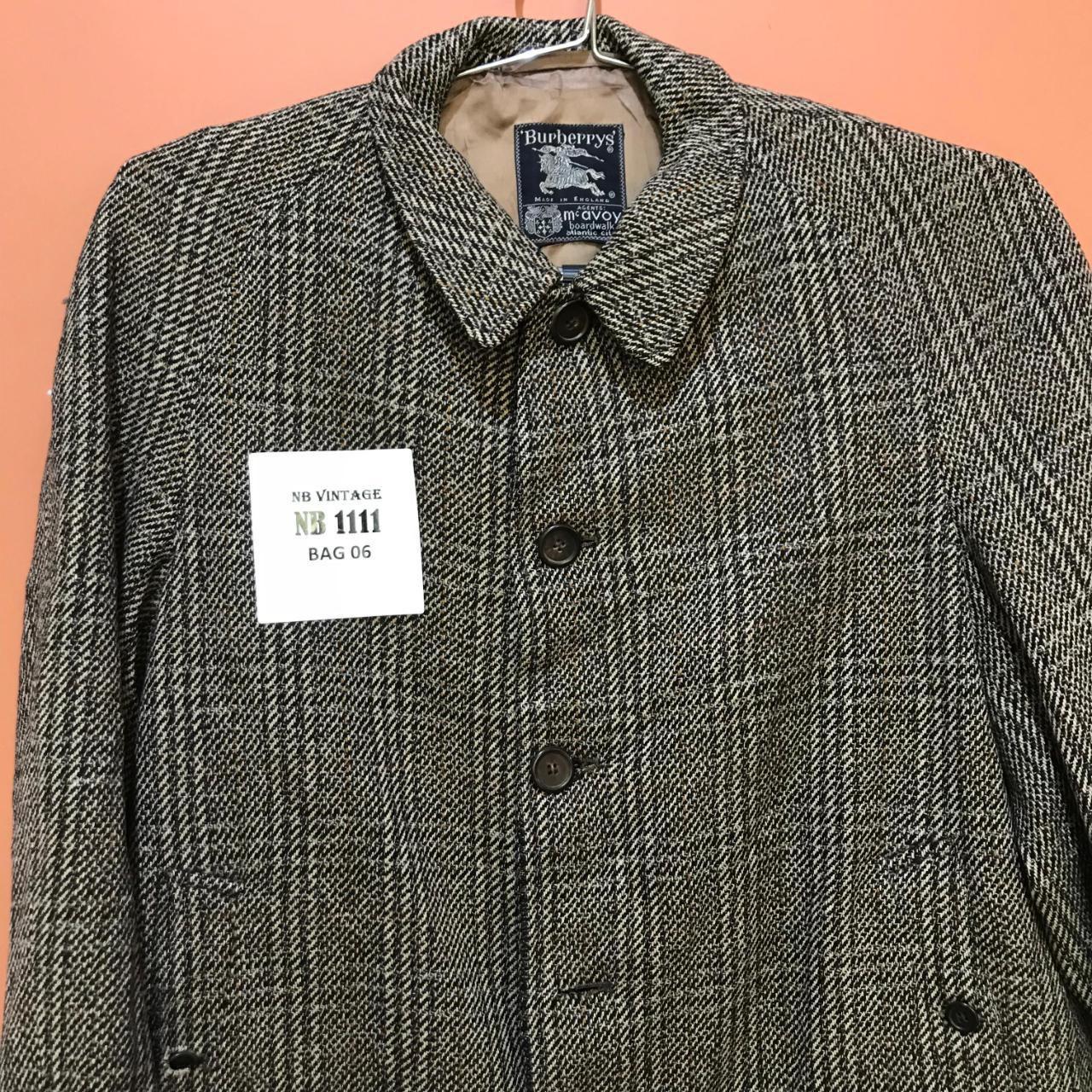 Burberry Mens Overcoat Prorsum Tweed Herringbone