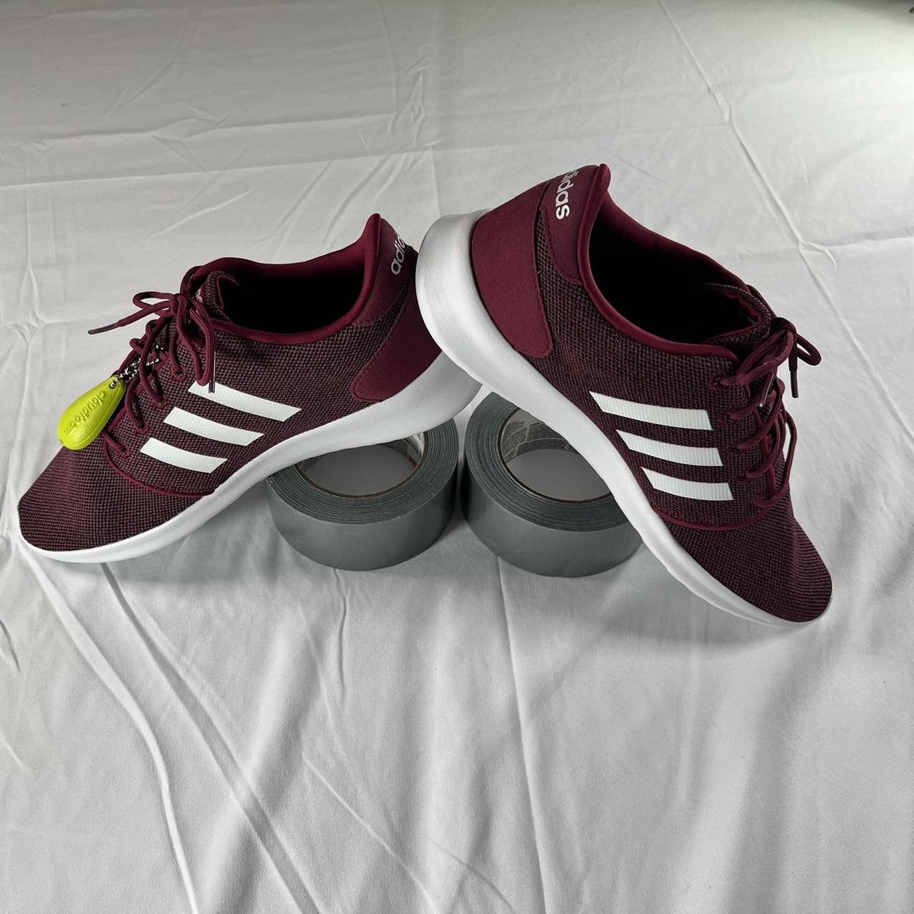 Adidas neo cloudfoam burgundy sale