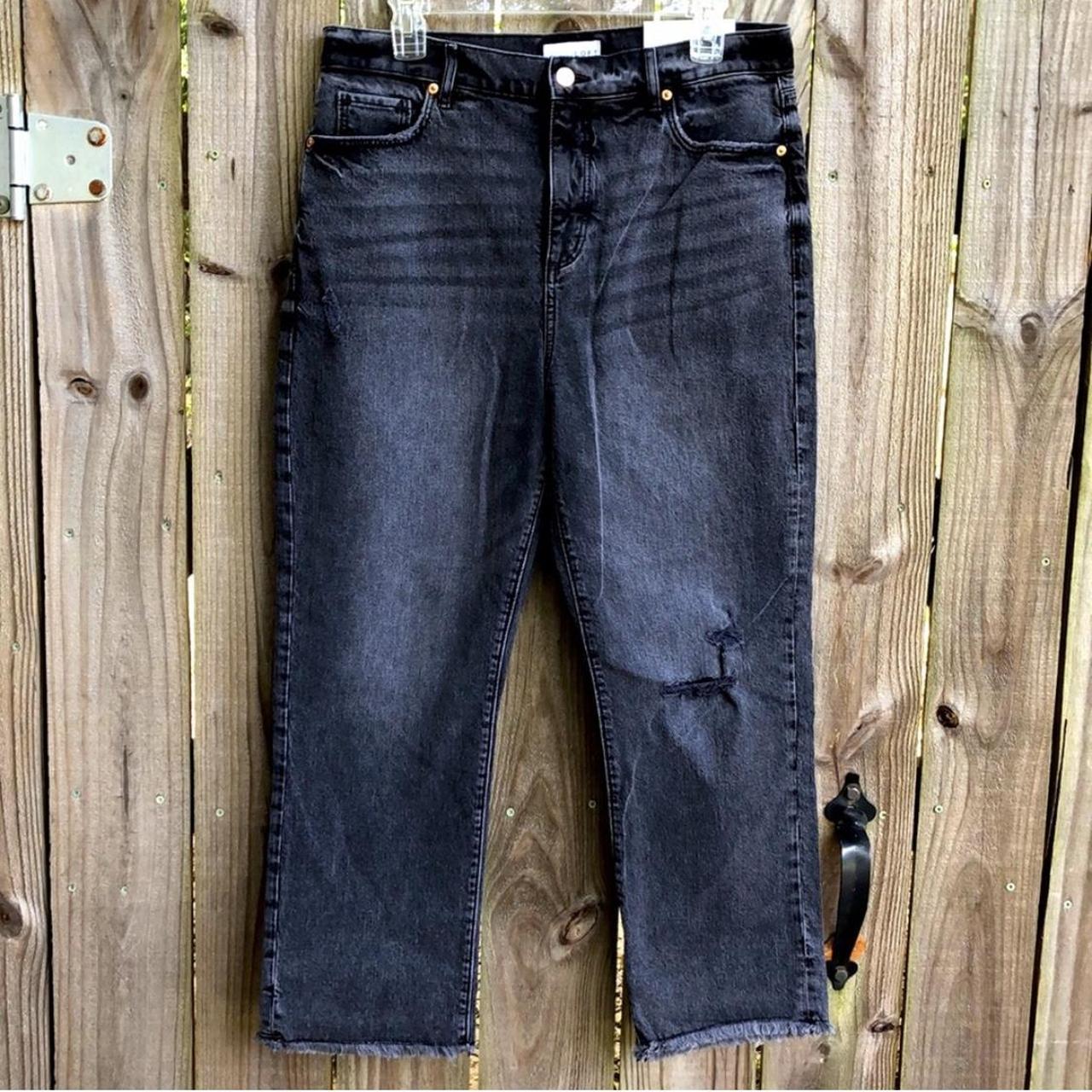 Cropped Jeans Black Jeans Loft Loft High Rise Straight Crop Size