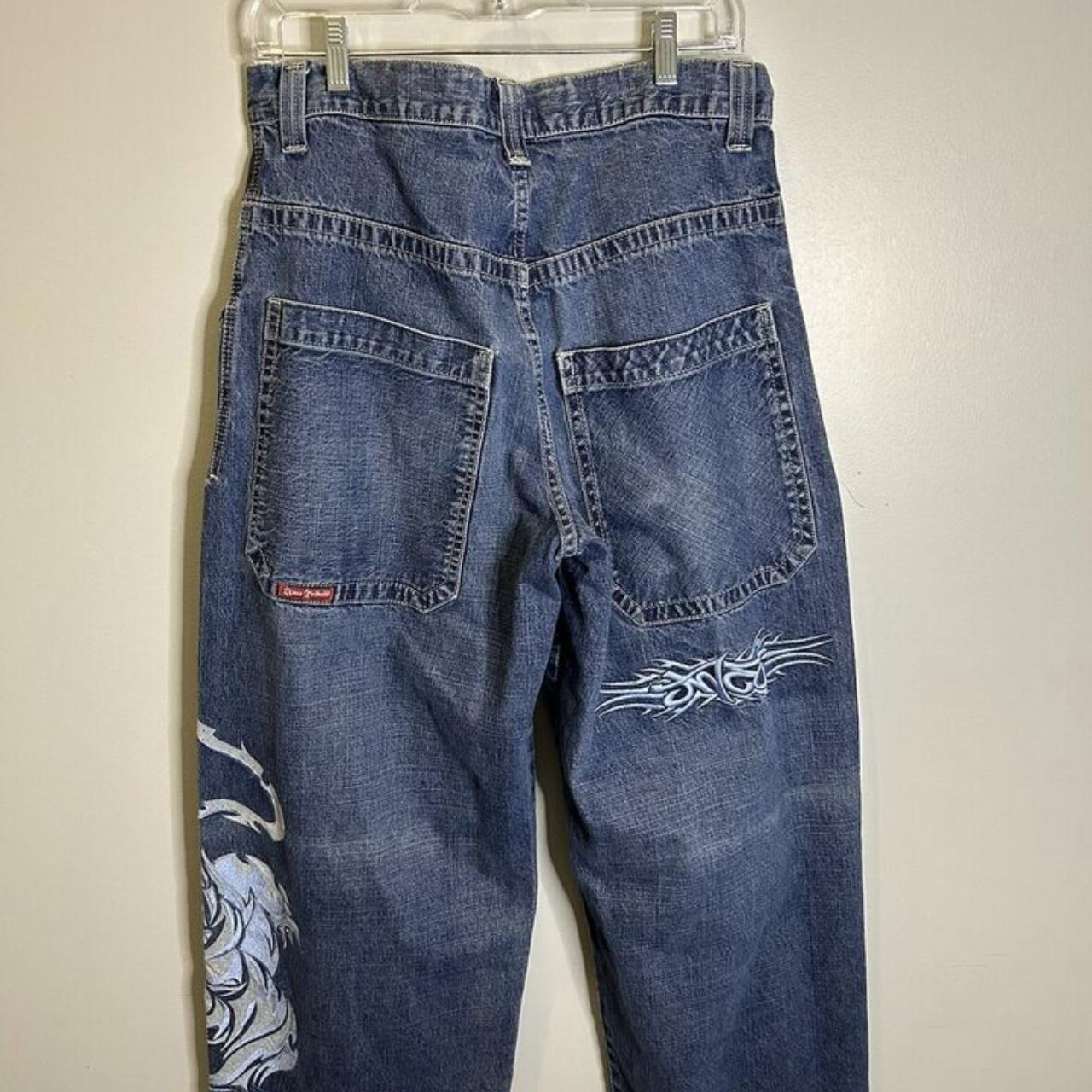 Vintage 90s jnco tribal jeans Inseam 32 in - Depop
