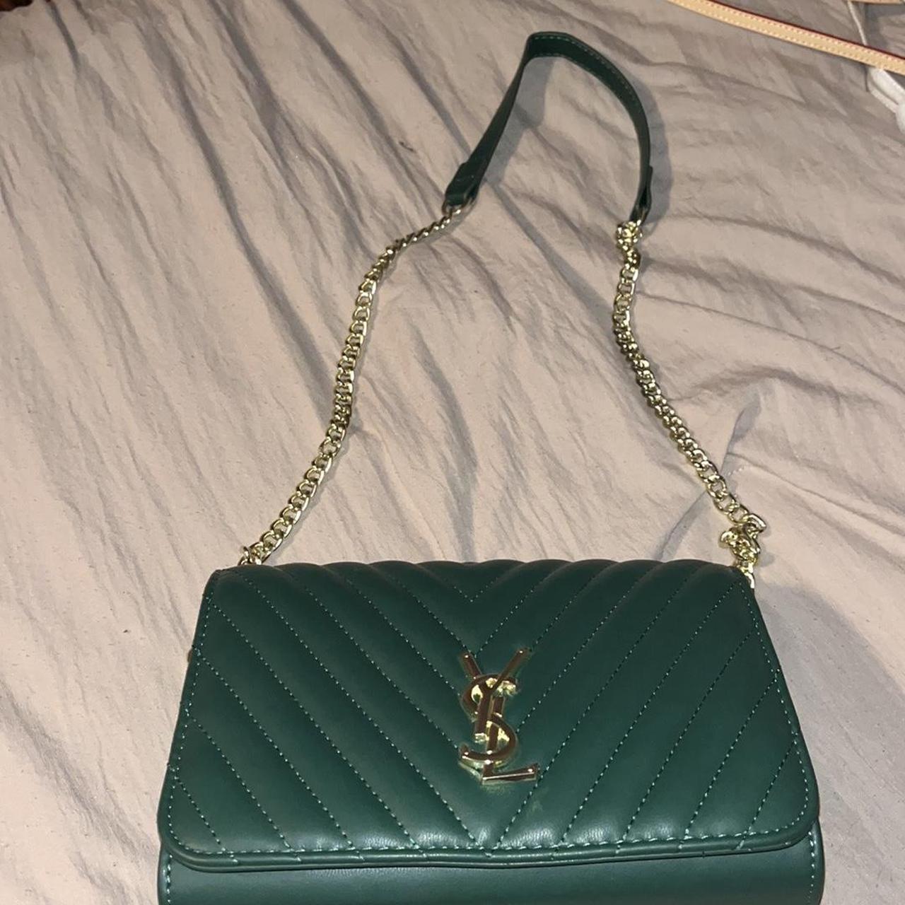 Yves saint discount laurent green bag