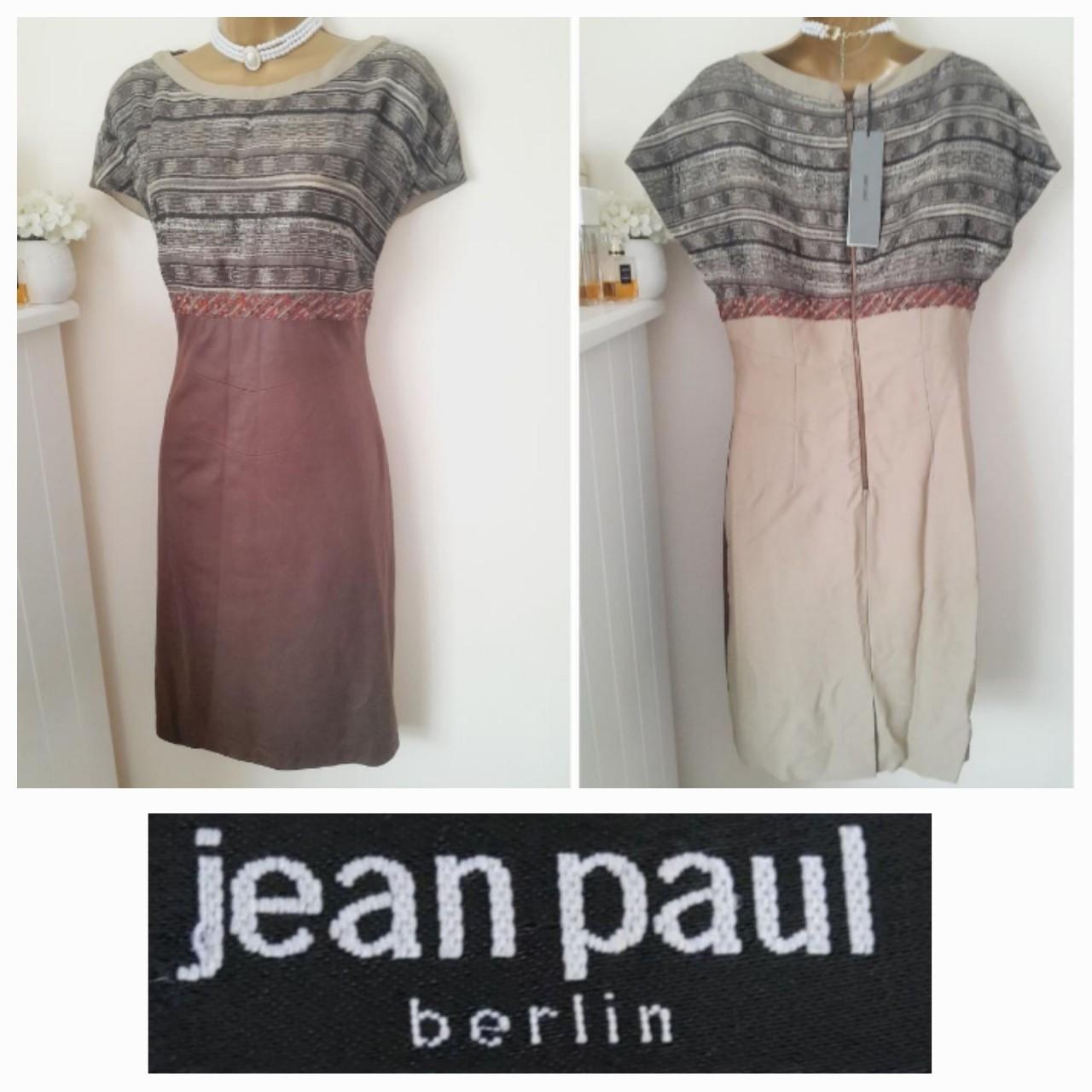 Size 14 vintage Jean Paul berlin leatherette dress. Depop