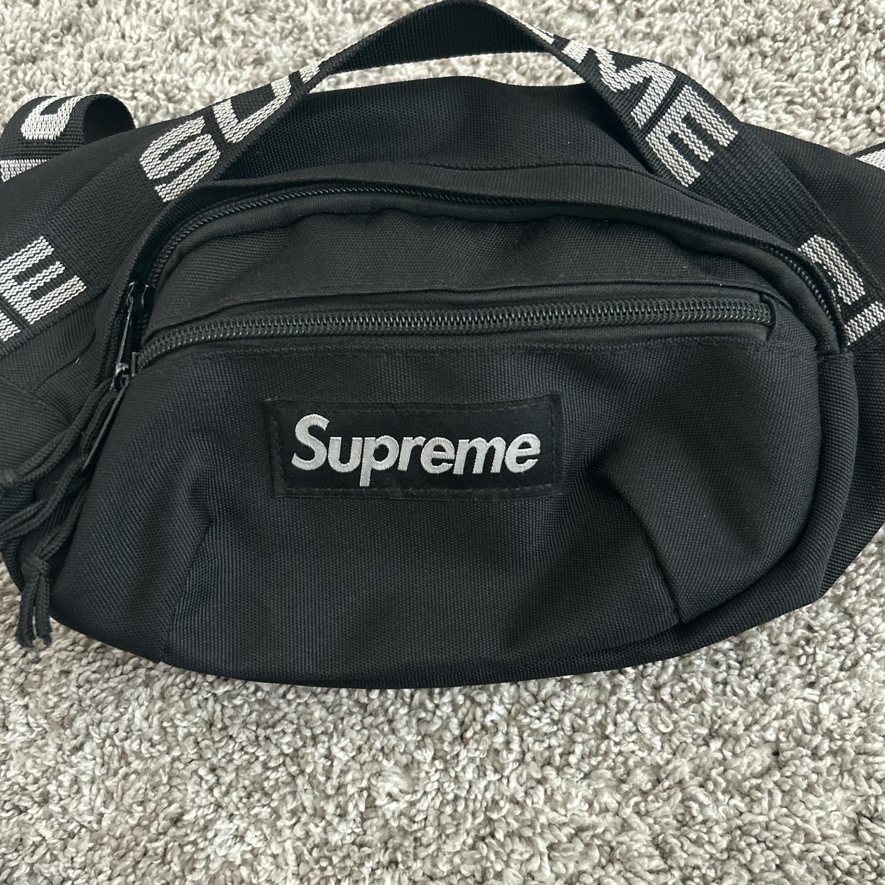 Supreme fanny pack Slightly worn goes for 225 on. Depop