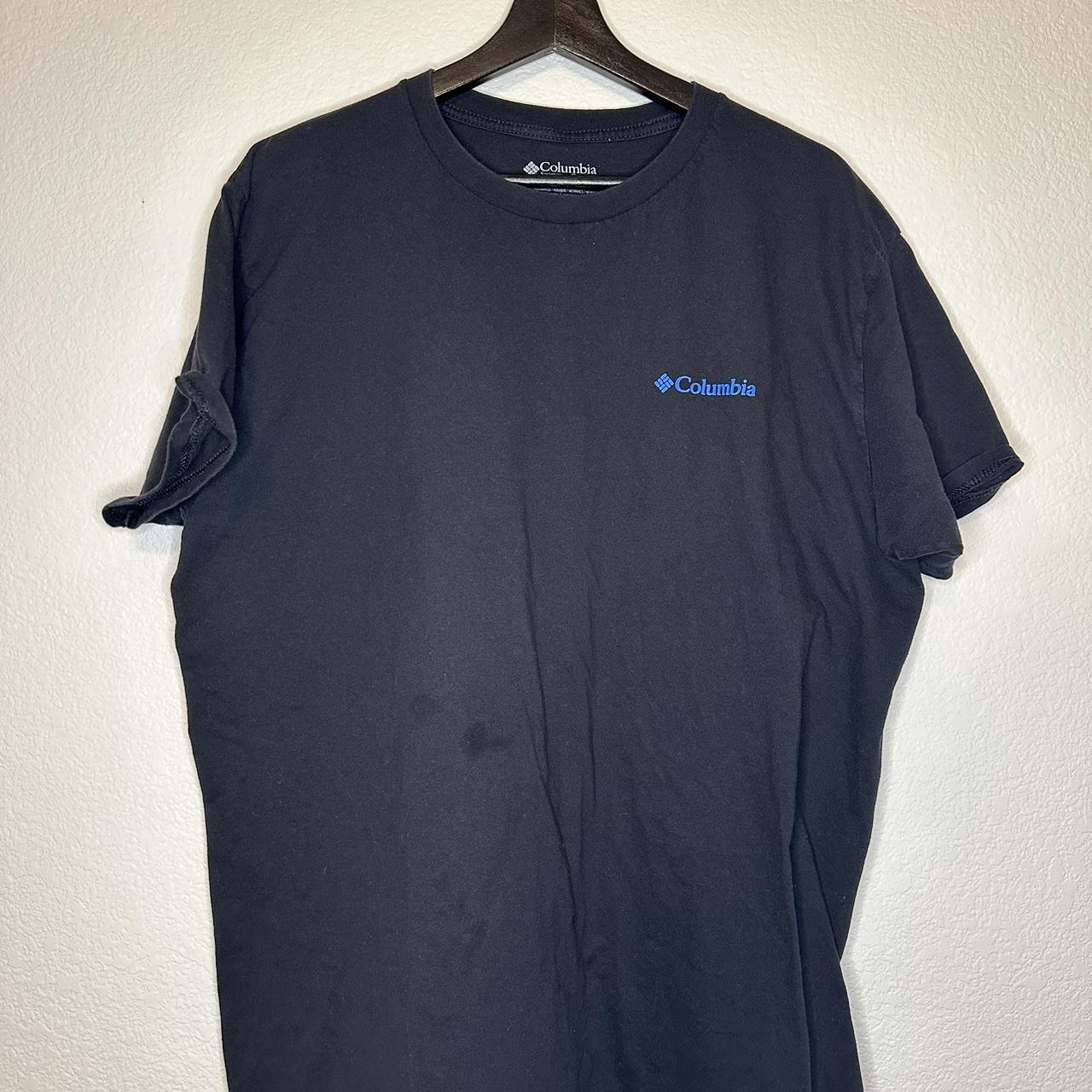 Columbia black and blue t shirt Las Vegas #Thrift | Depop